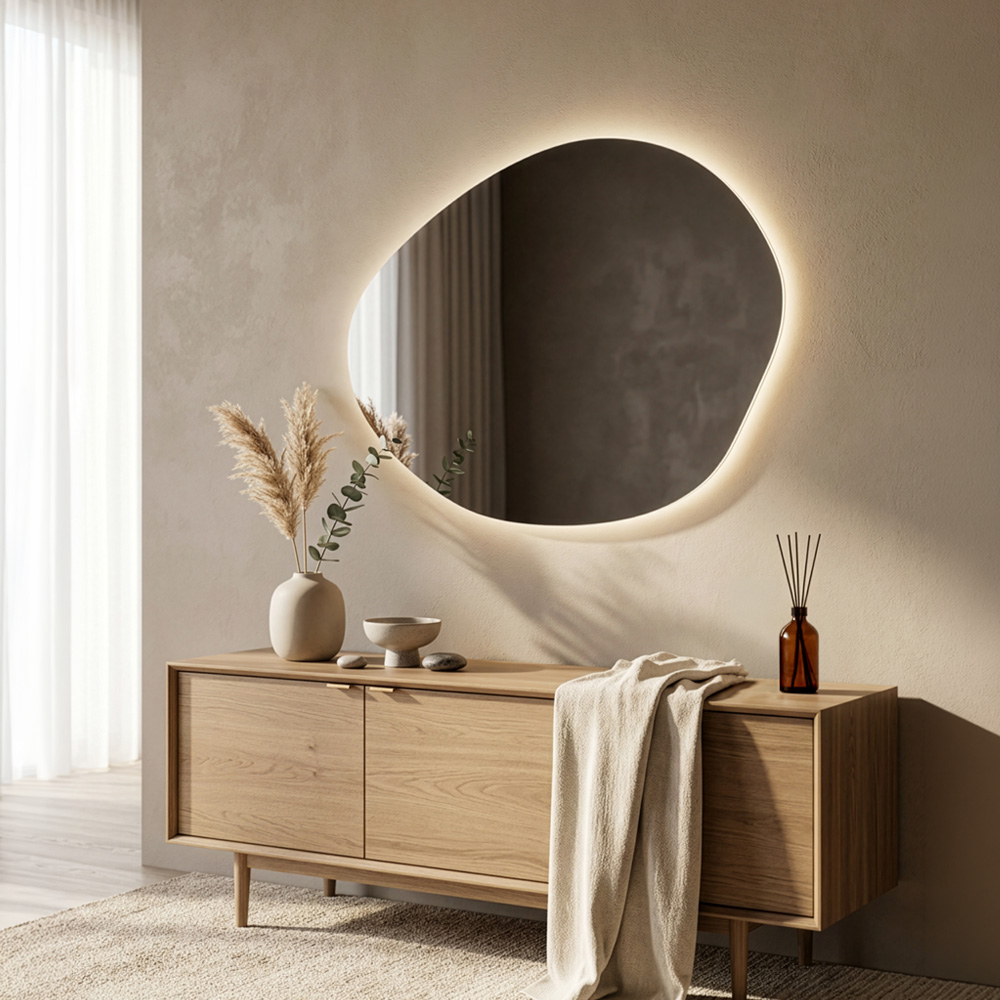 LED-Spiegel MAY asymmetrisch - 60 x 80 cm