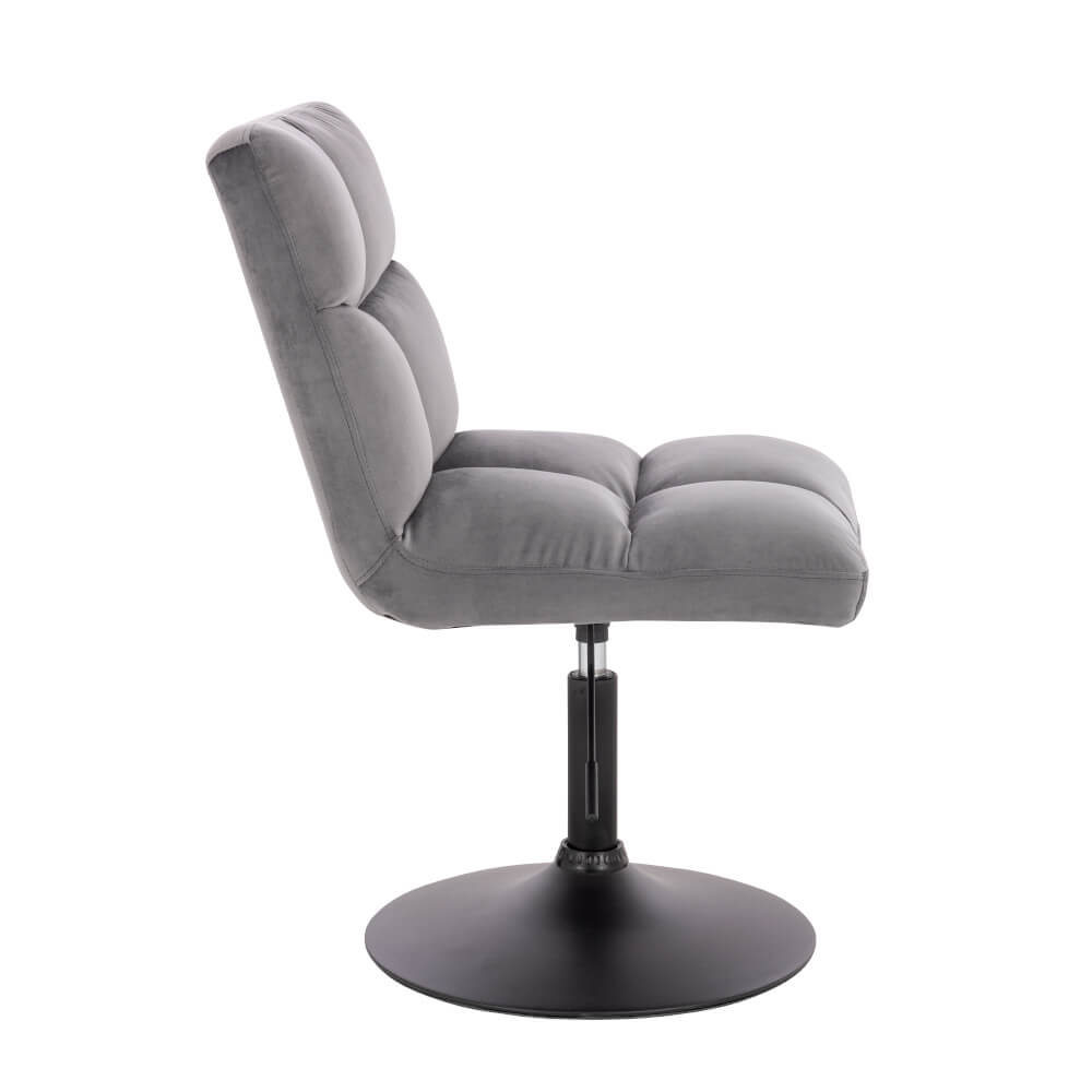 Barhocker höhenverstellbar 8er Set ACE - Samt Hellgrau