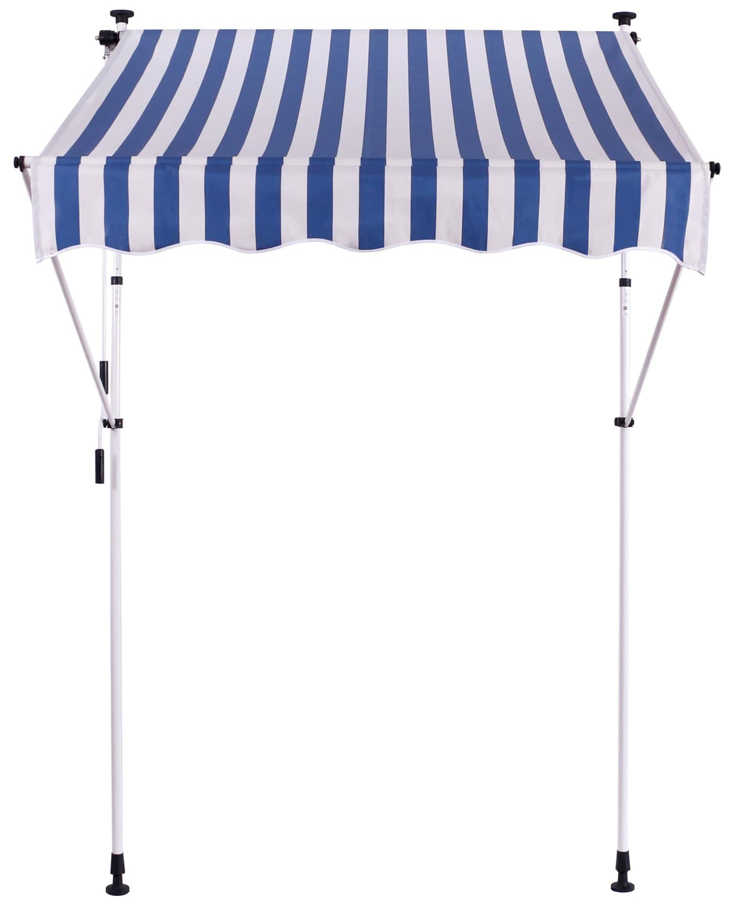 Klemmmarkise Westerly 350x120 cm, weiß/blau
