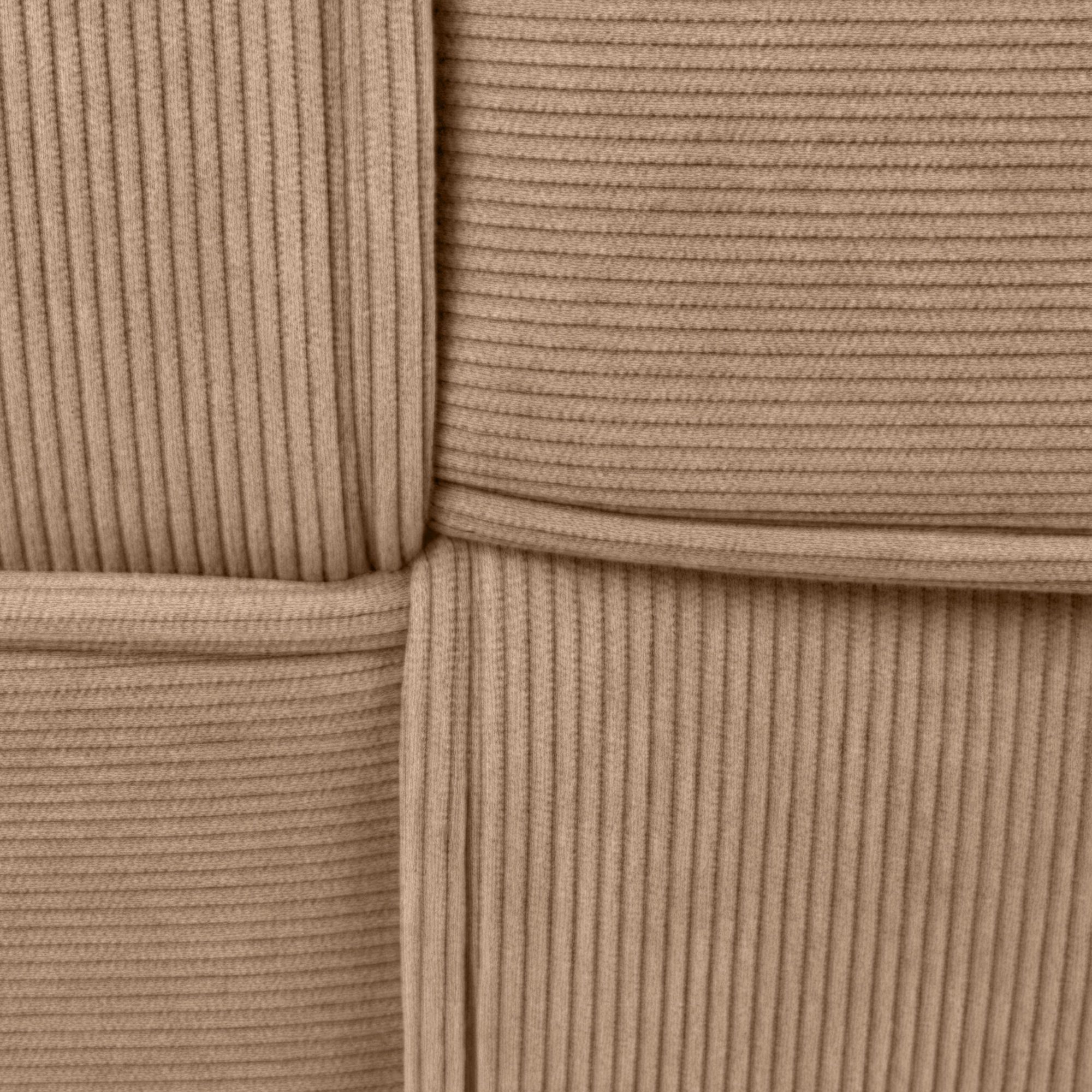 Sitzhocker Forinta Cord, taupe