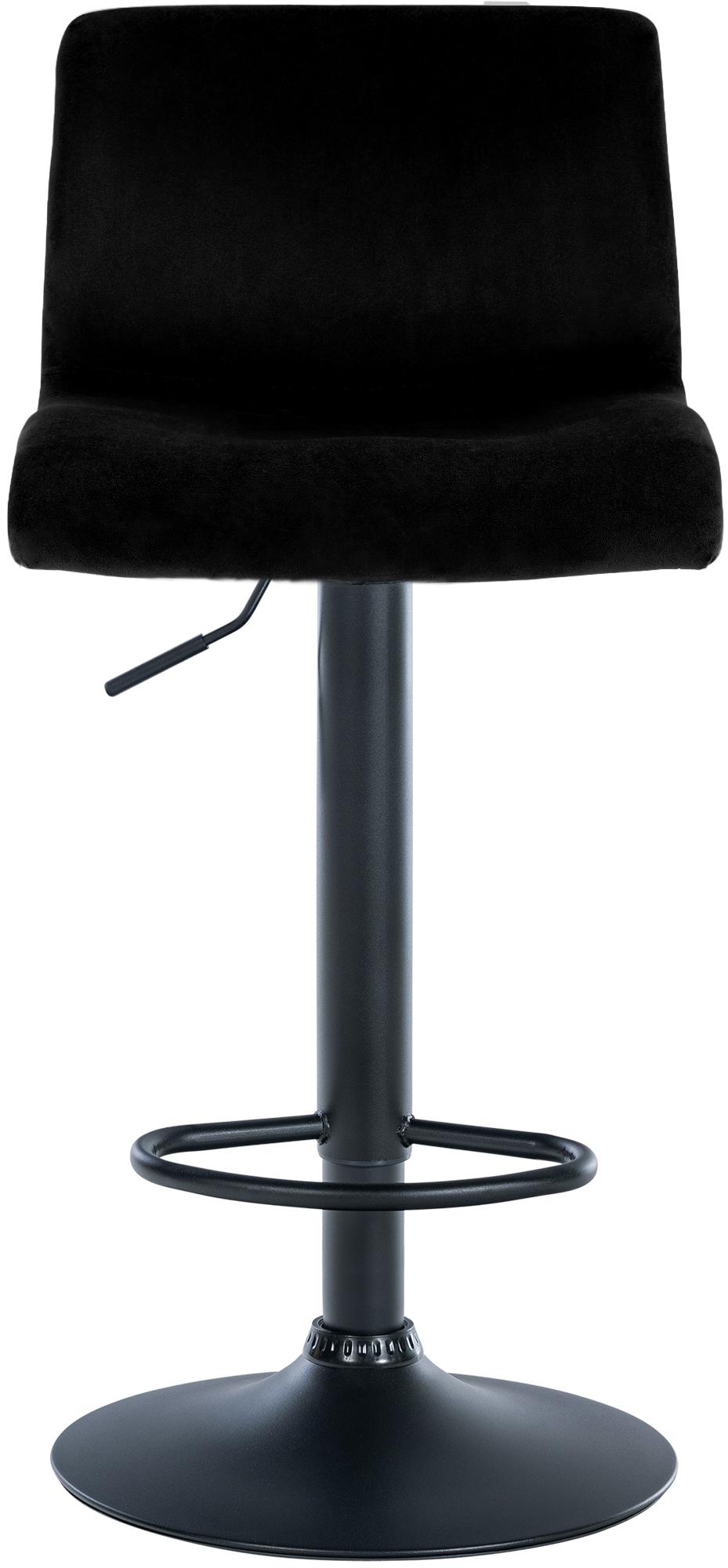 Barhocker Hoover Samt B, schwarz