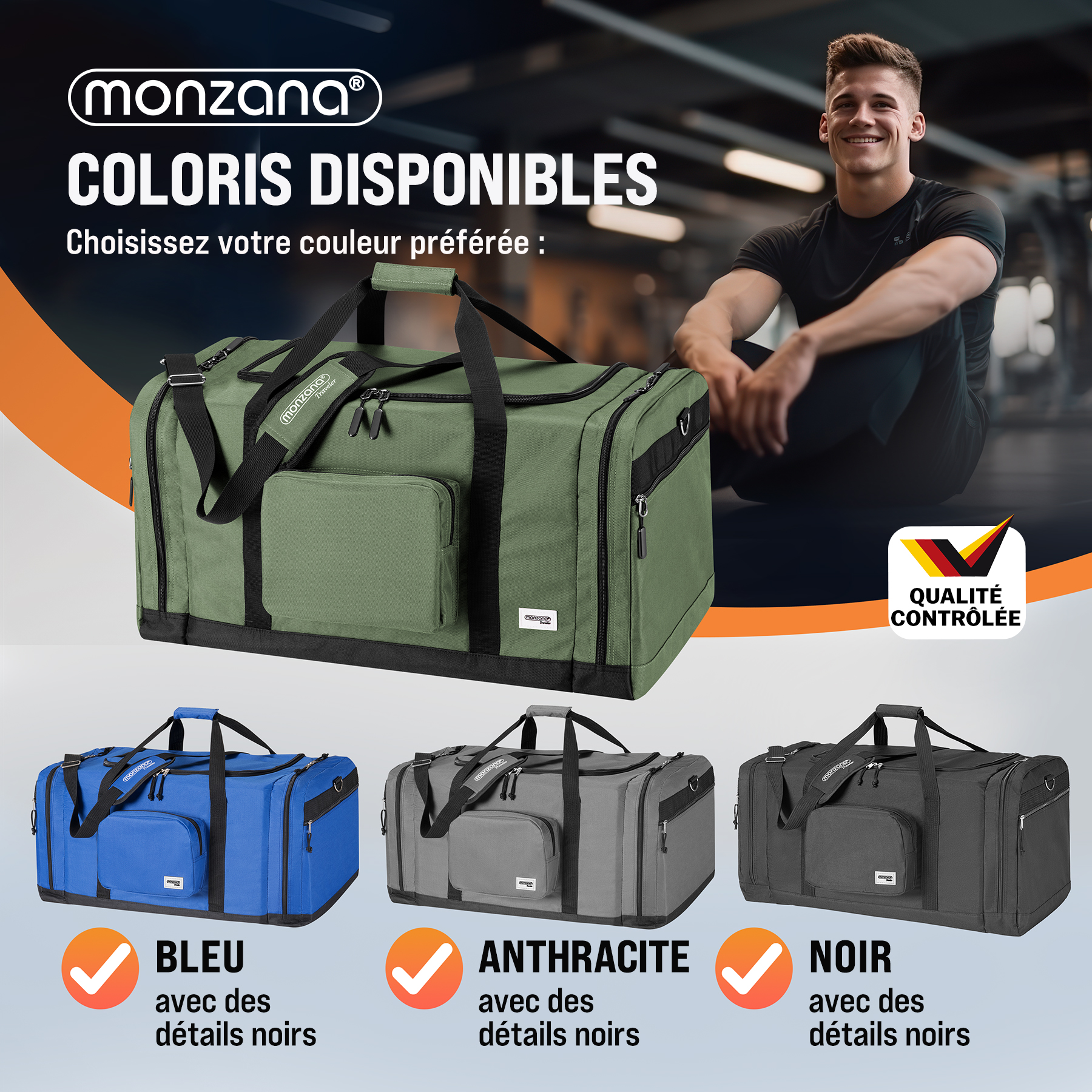 Reisetasche Grün 90L