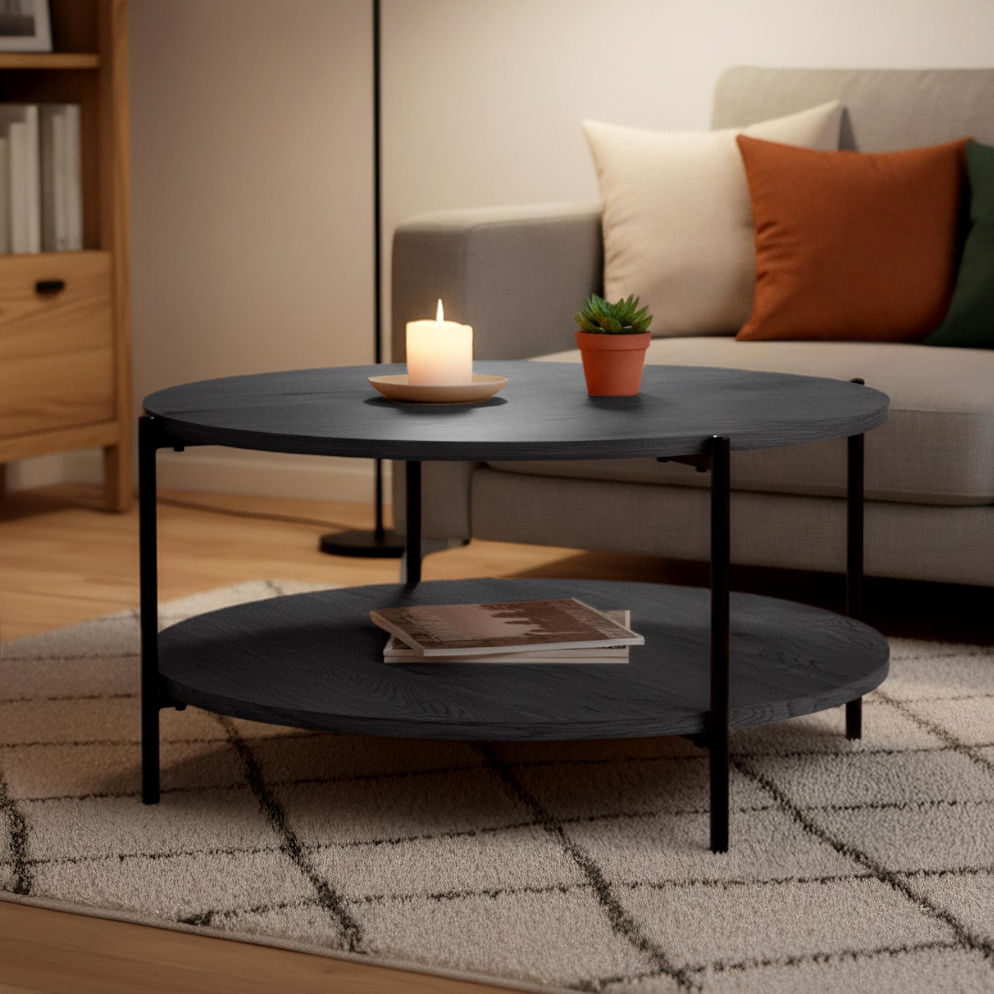 Couchtisch Edduma 80 cm, grau