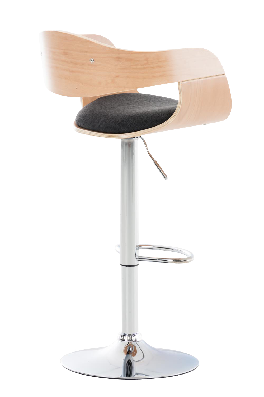 Barhocker Kingston C Stoff, natura/dunkelgrau