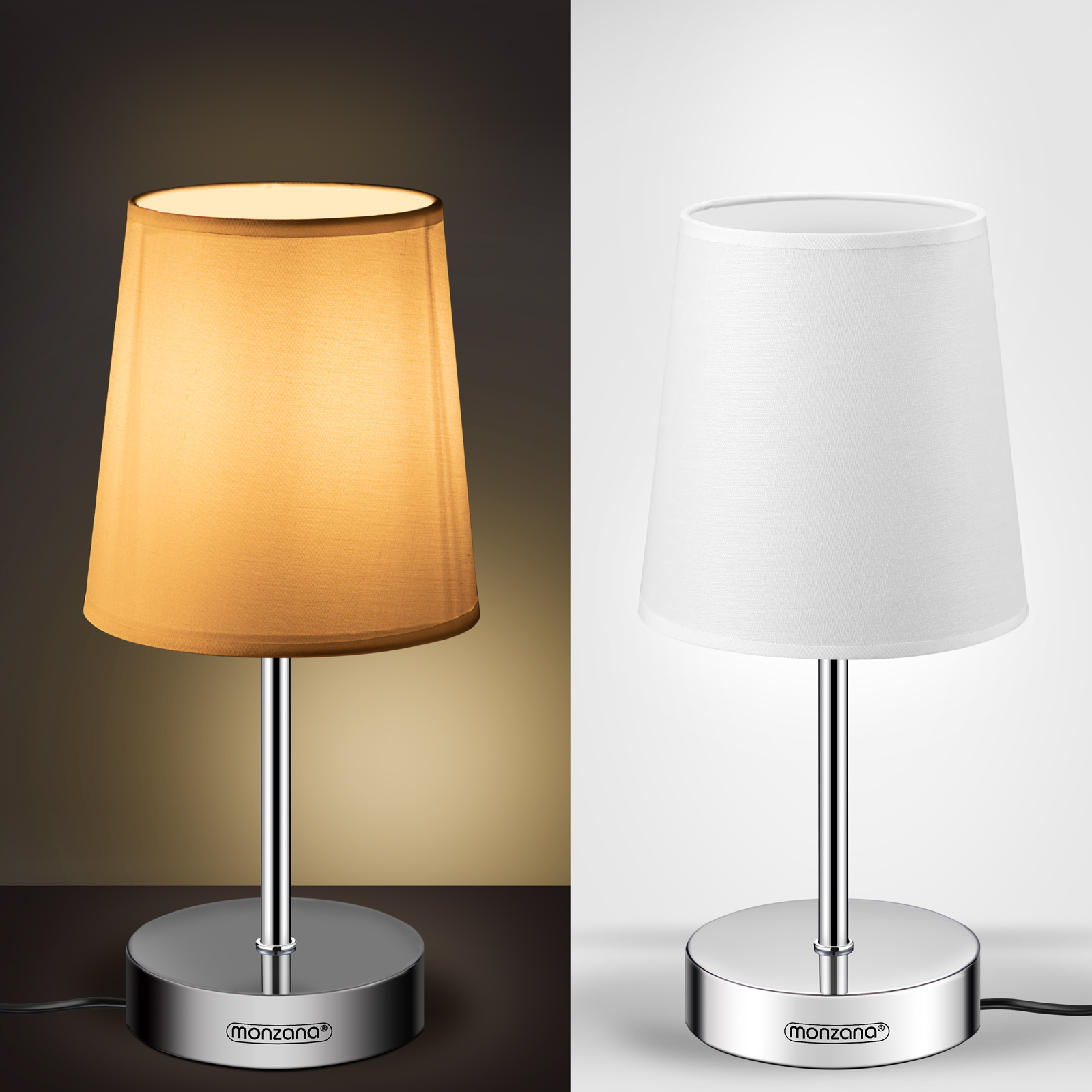 Tischlampe Lumière Weiß 32x13x13cm