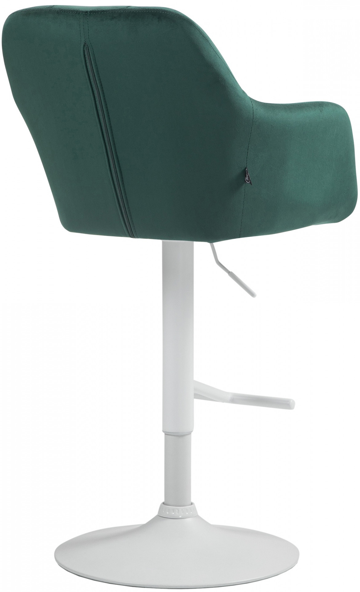 Barhocker Natoma Samt weiß, grün