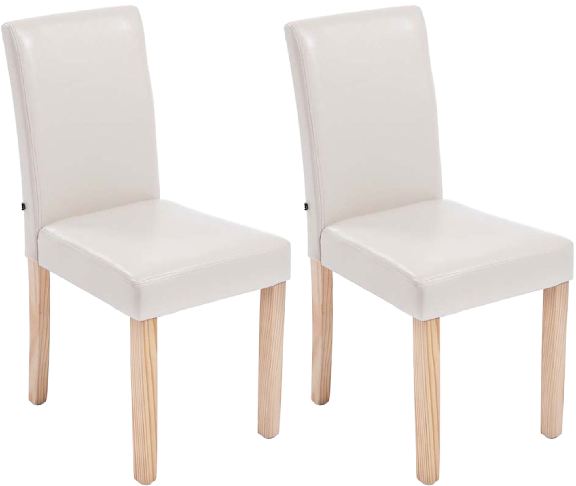 639821 2er Set Esszimmerstuhl Ina natura, creme