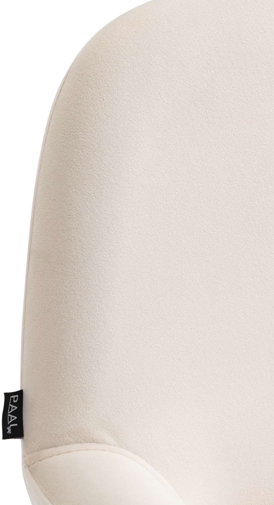 Barhocker Braga Samt weiß, creme