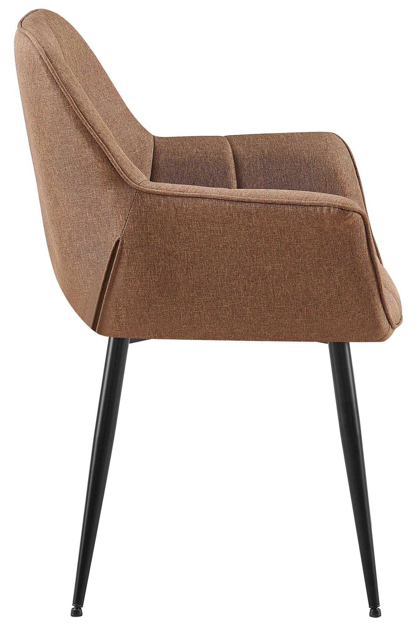 Esszimmerstuhl Roseville Stoff, taupe
