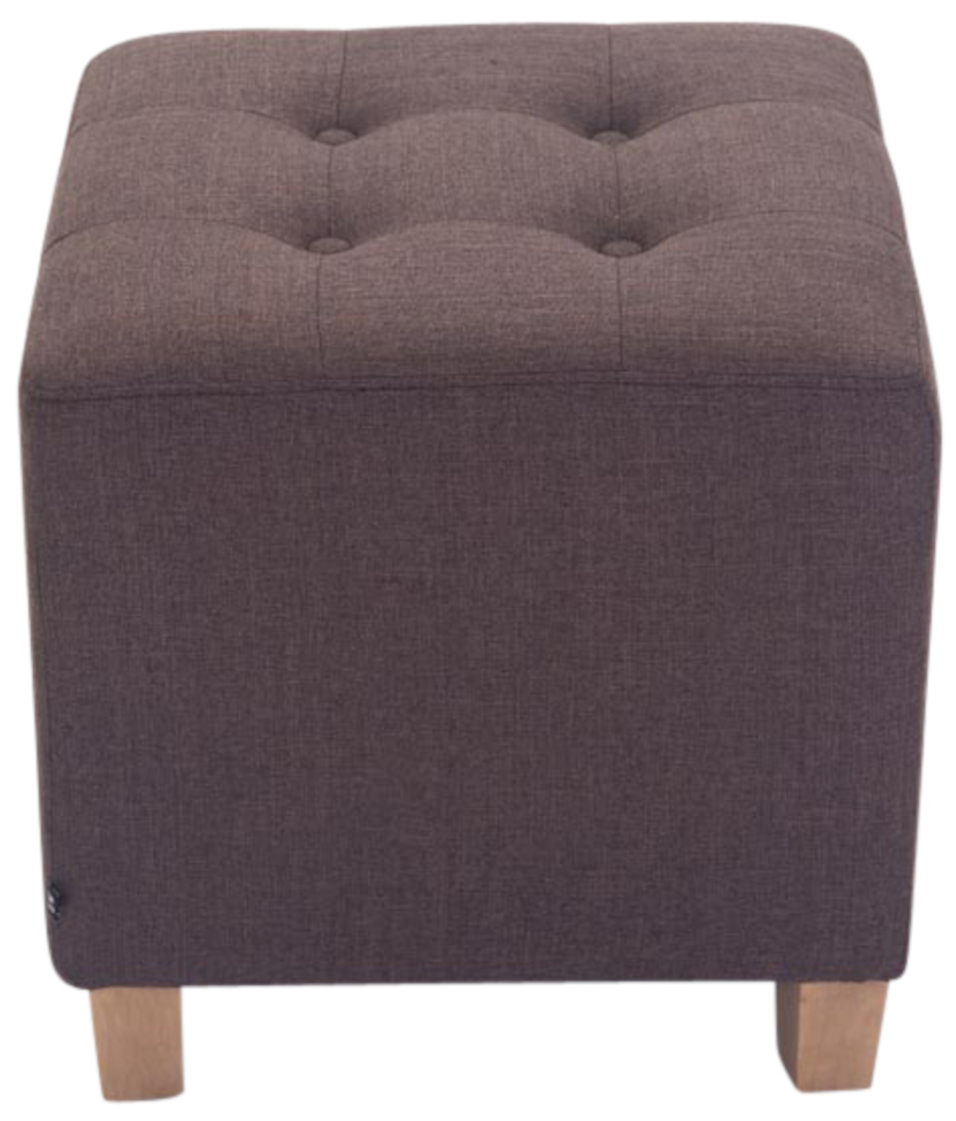 2er Set Sitzhocker Pharao, antik-hell, braun