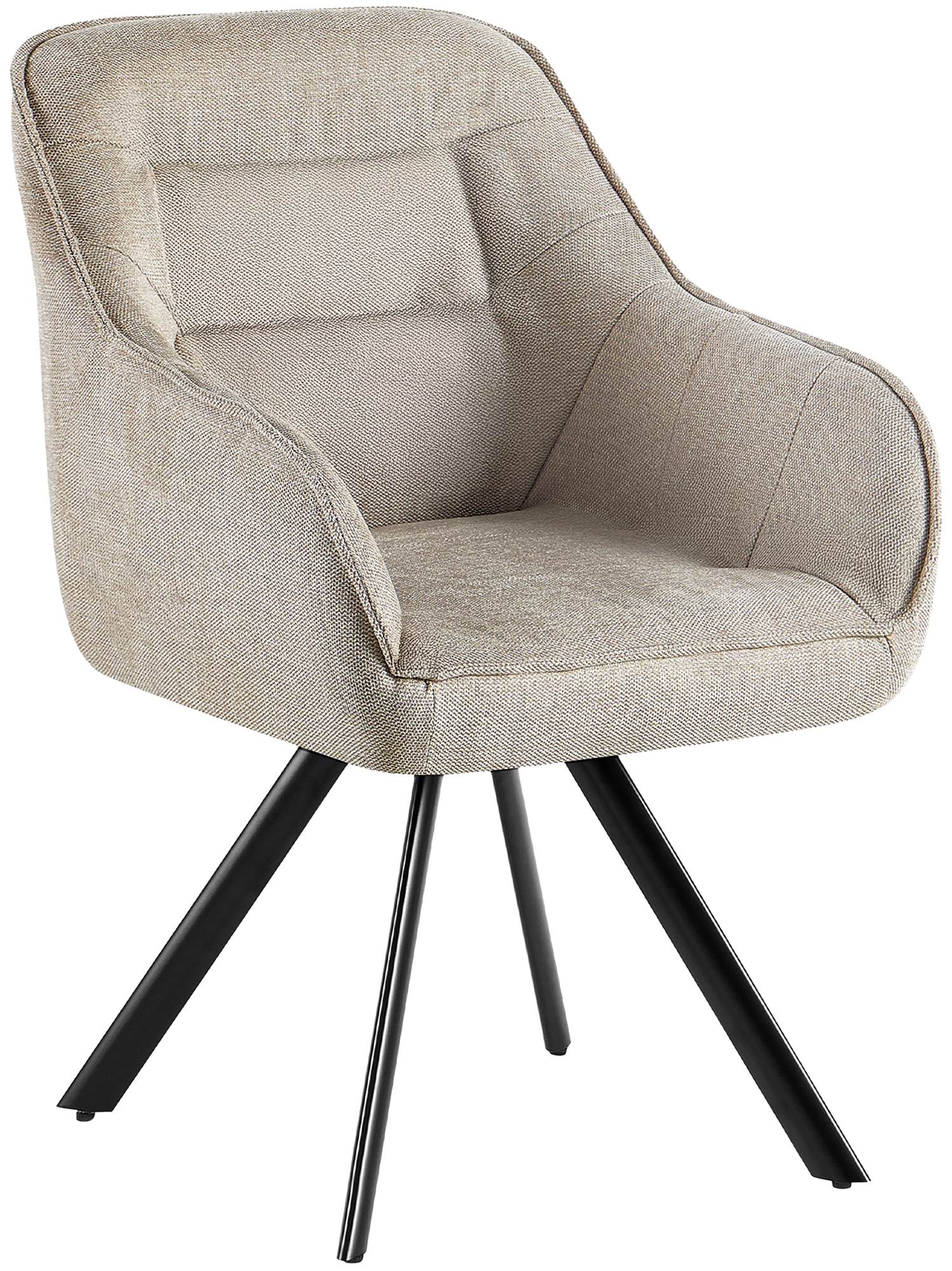 Stuhl Pettuli Stoff, creme