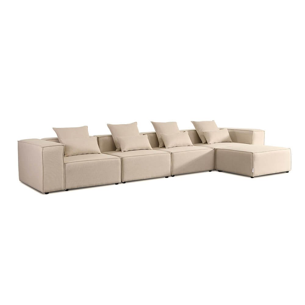 Modulares Sofa VERONA XL - 414 x 207 cm Beige