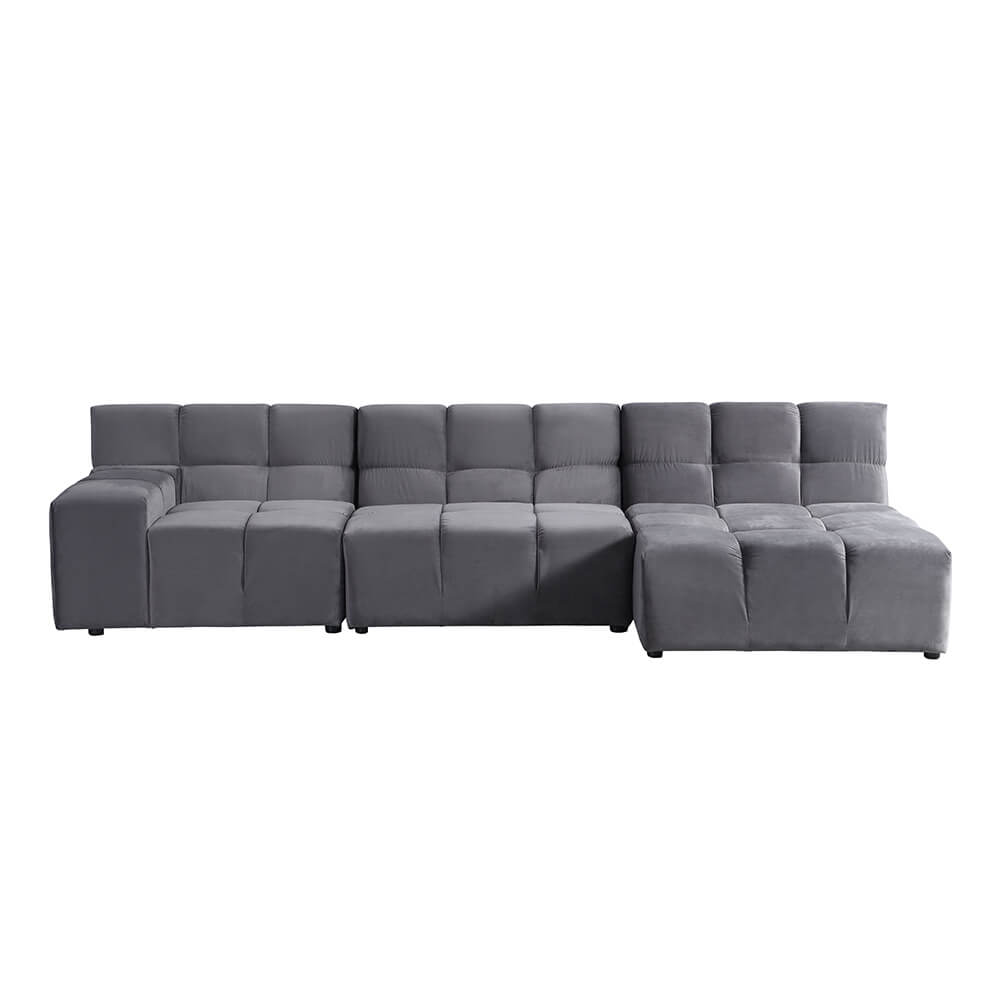 Modulares Sofa ORLENA - Anthrazit 306 x 148 cm