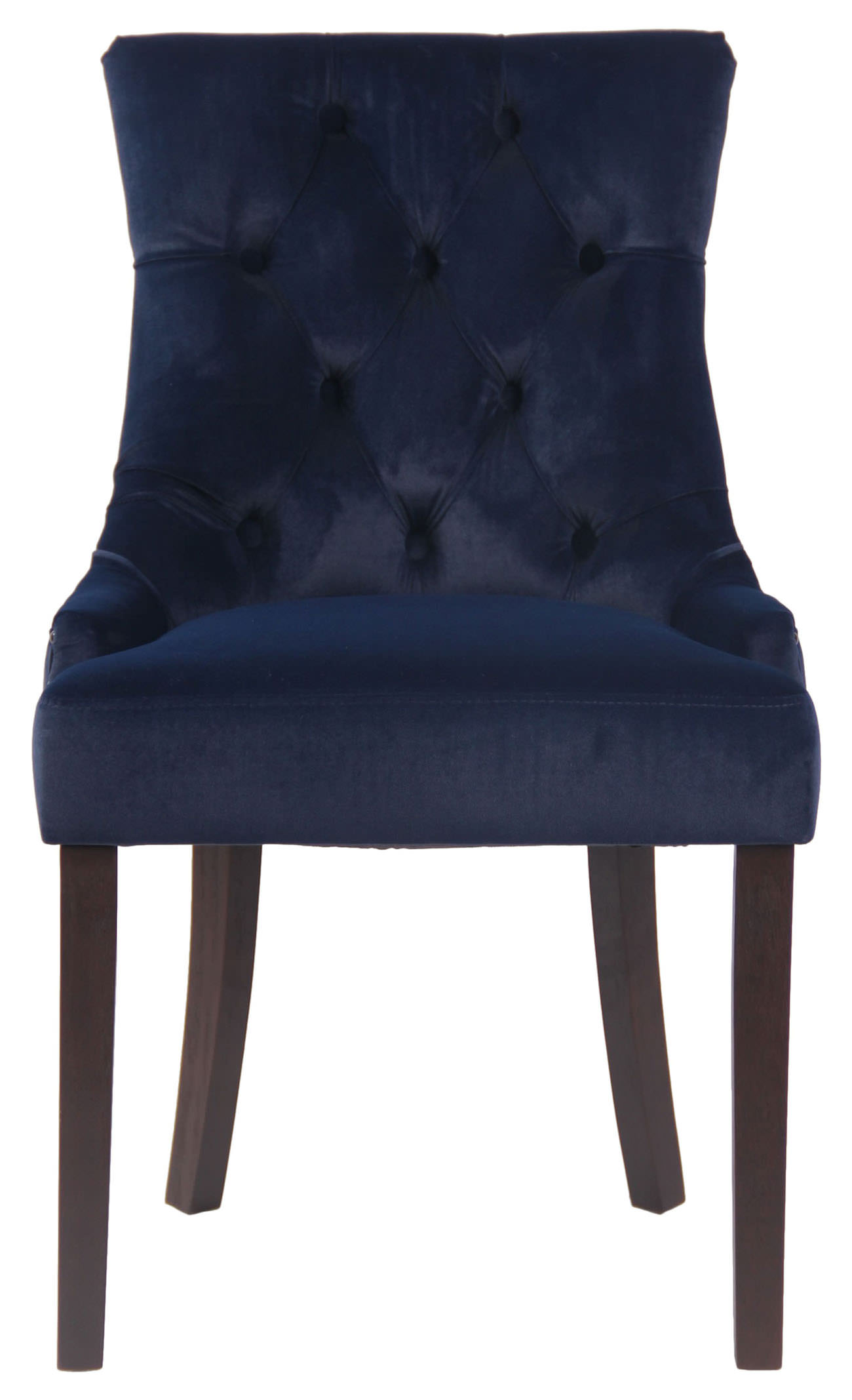 Esszimmerstuhl Aberdeen Samt antik, blau