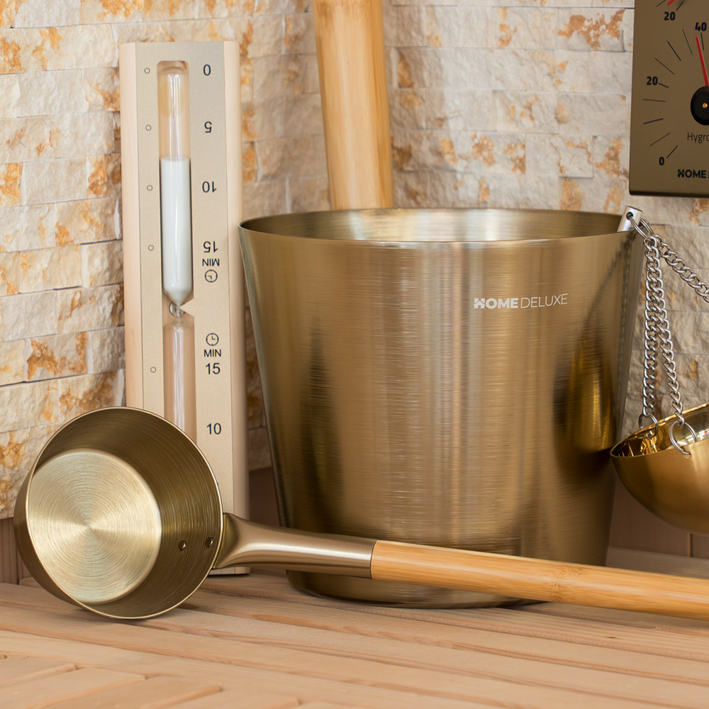 Saunazubehör THERA Gold - Komplett Set