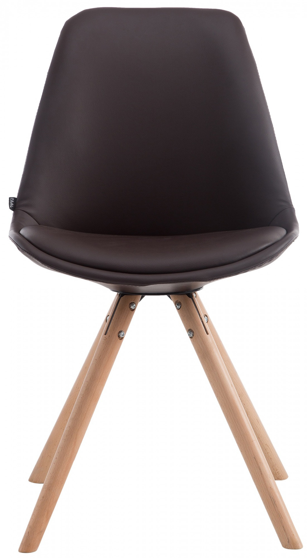 Besucherstuhl Laval Natura Rund, braun
