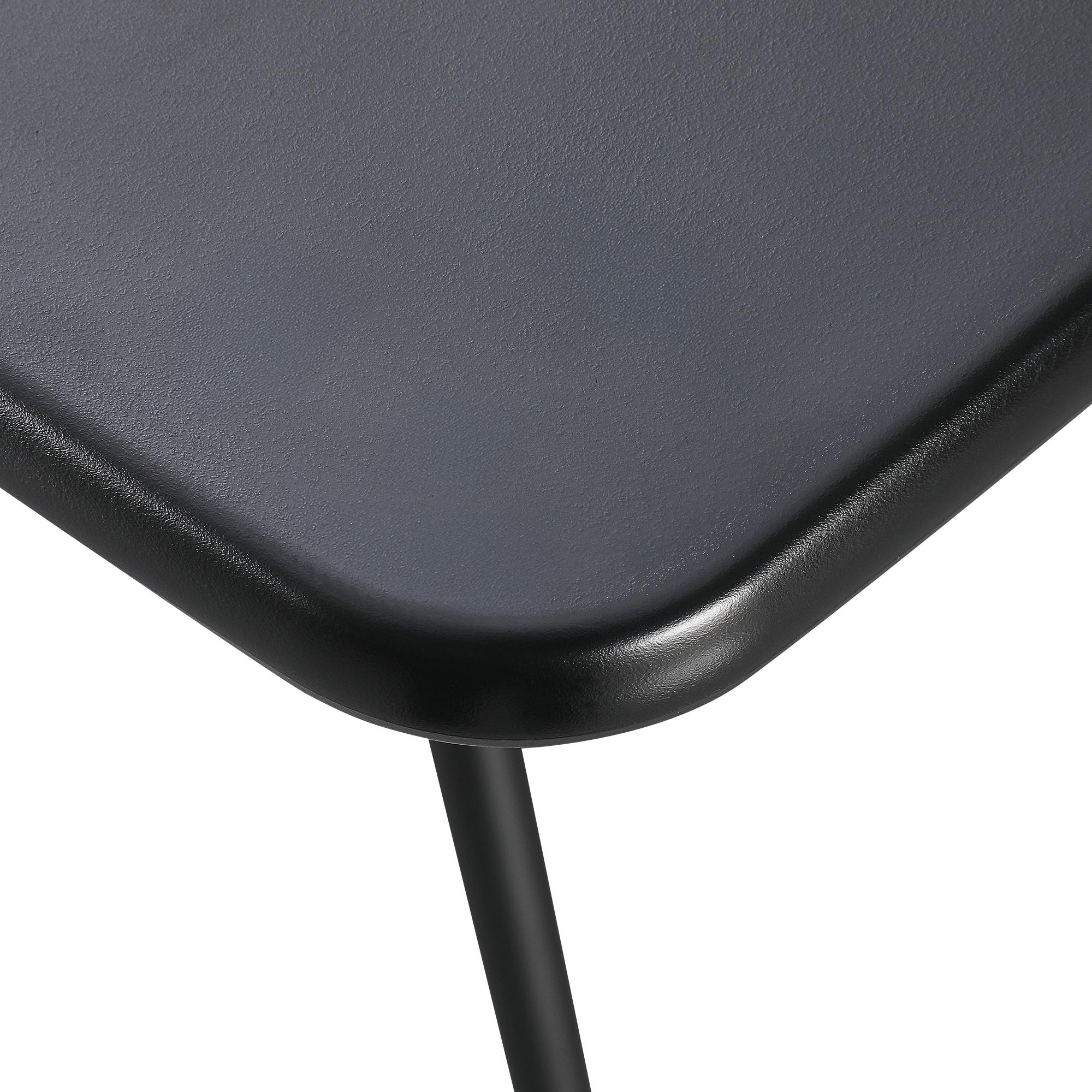 Tisch Becky eckig 72 x 72 cm, schwarz