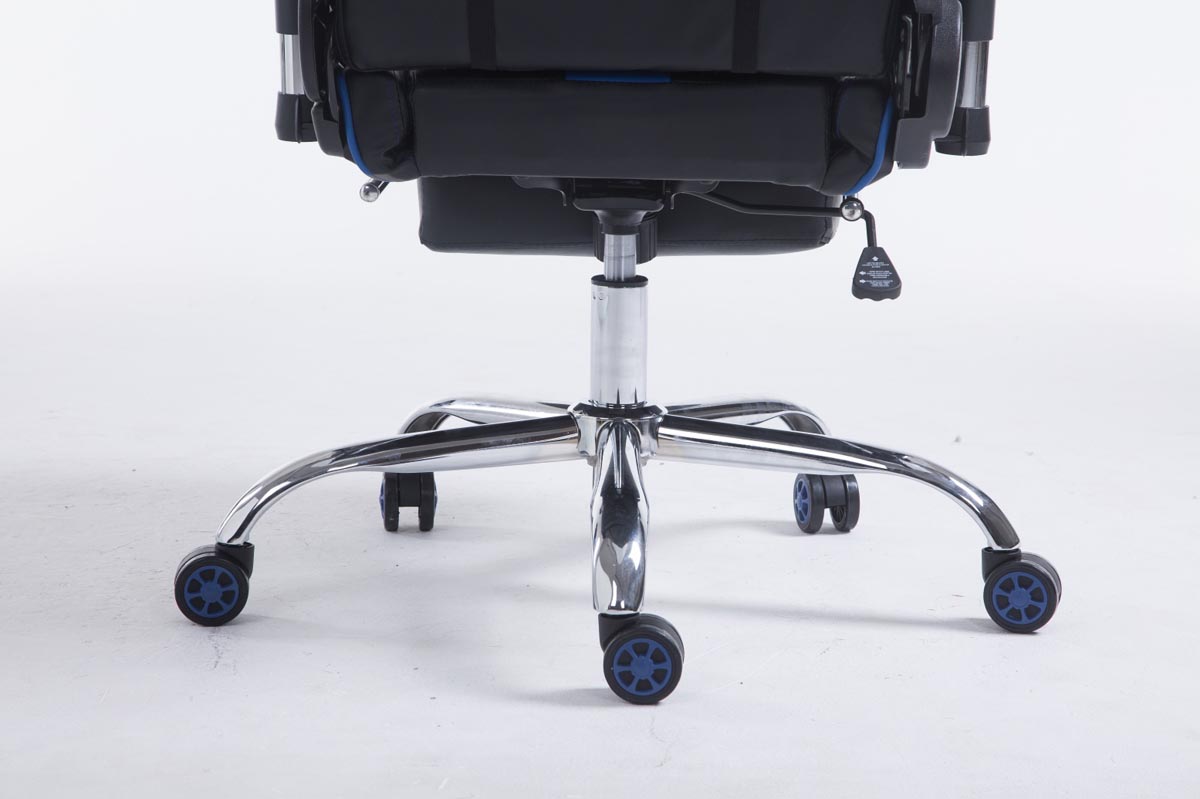 Racing Bürostuhl Limit V2 Kunstleder mit Fußablage, schwarz/blau