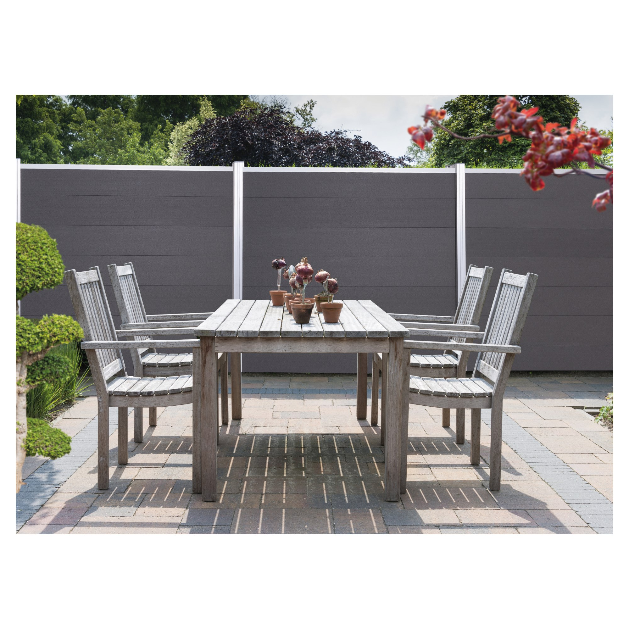 TJÖRN -Serie WPC-Steckzaunsystem, Zaunlamelle 20 x 245 x 1795 mm,, MOKKA