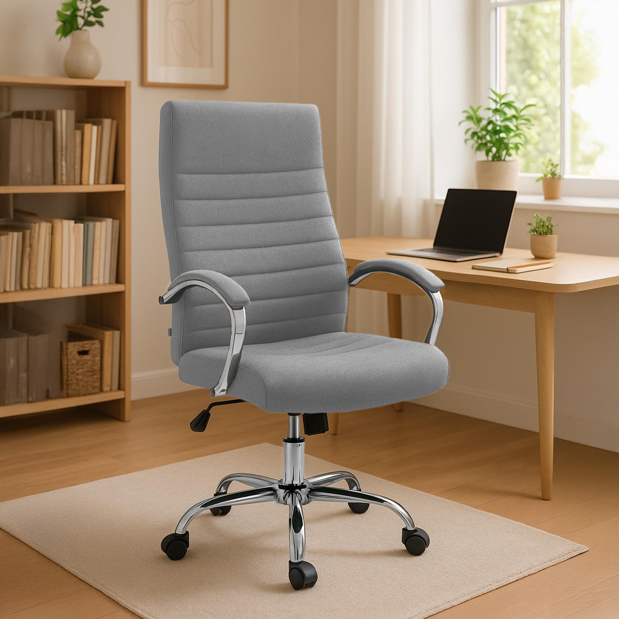 Bürostuhl Valais Stoff, grau