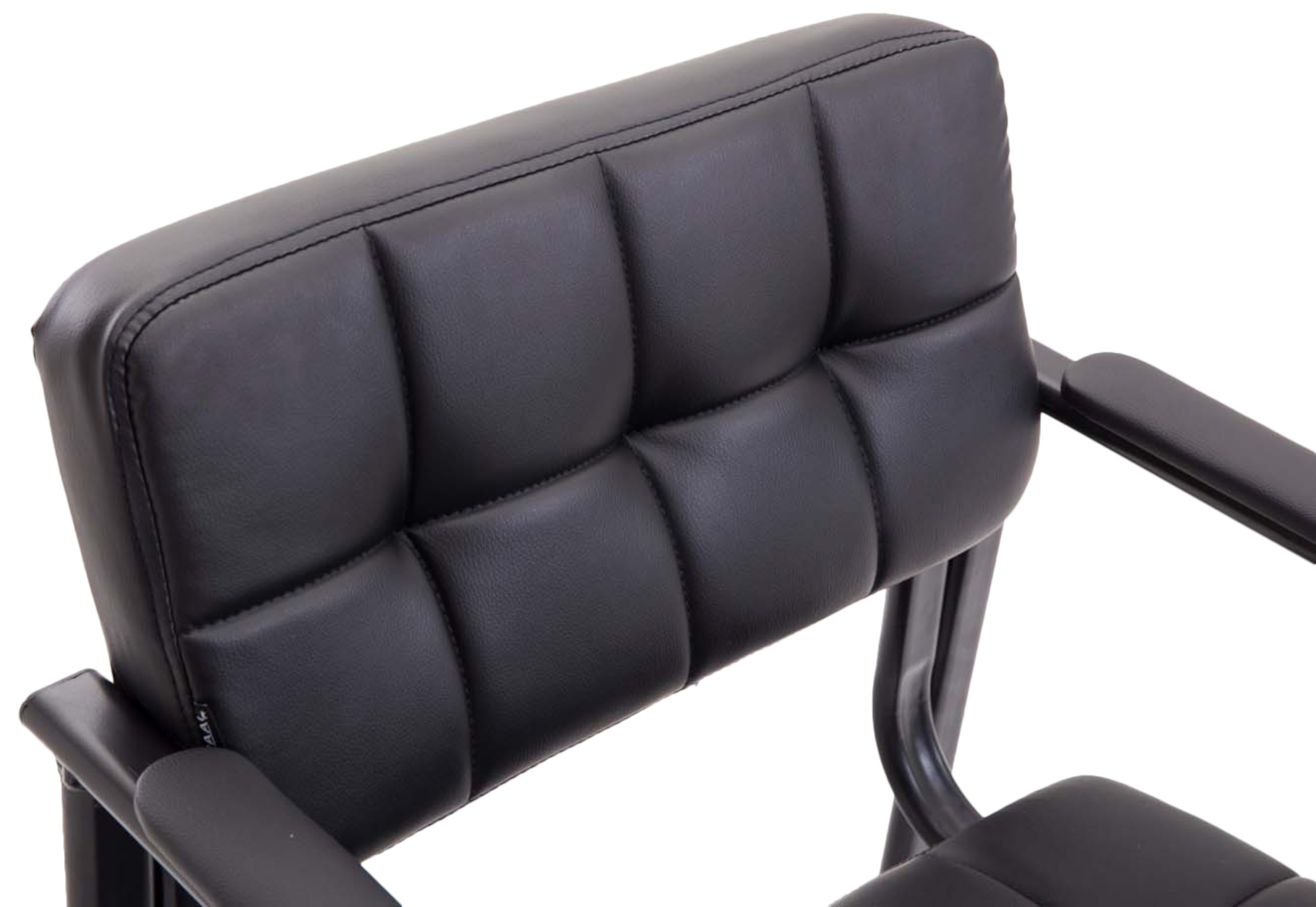 2er Set Besucherstühle Canada B Kunstleder, schwarz