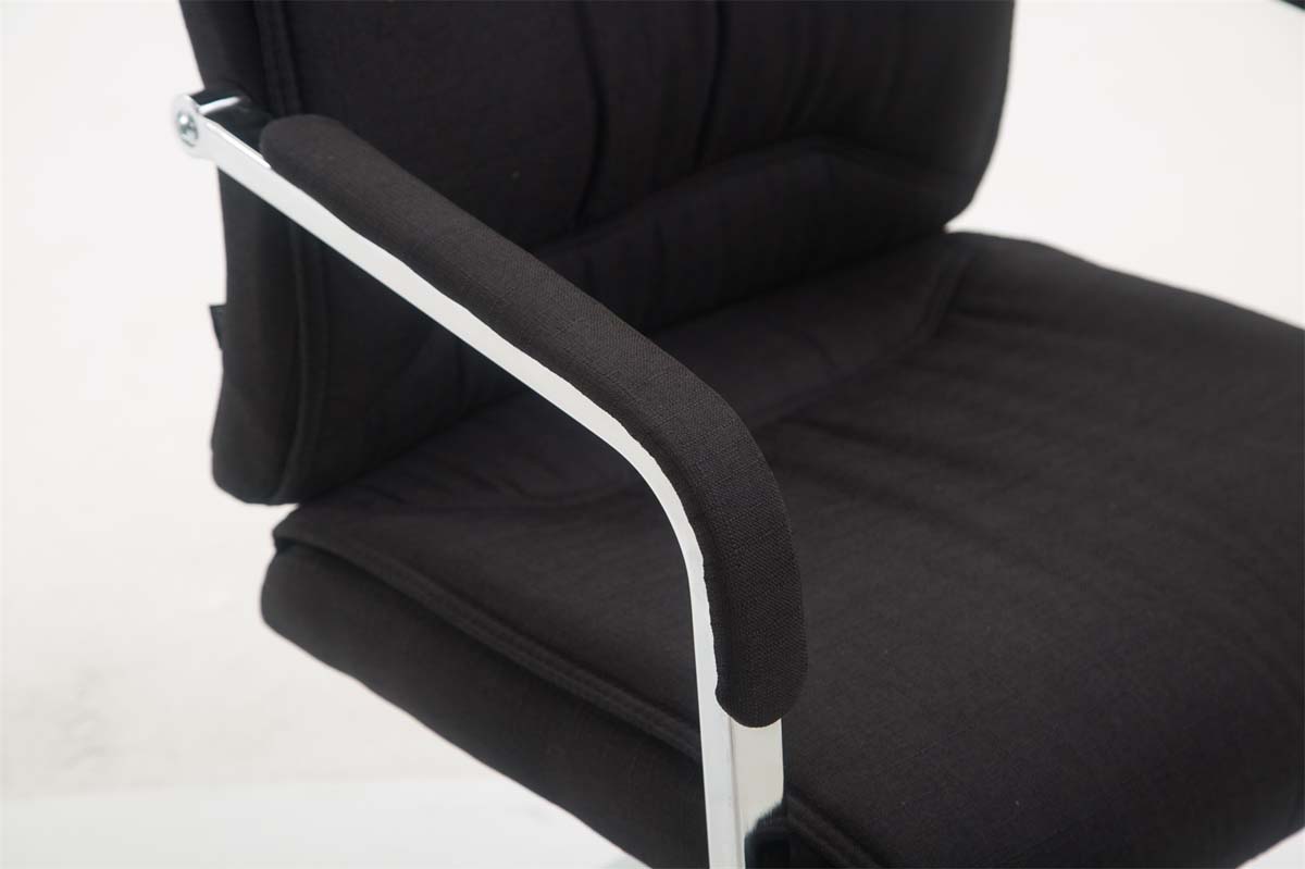 XL Besucherstuhl Anubis Stoff, schwarz