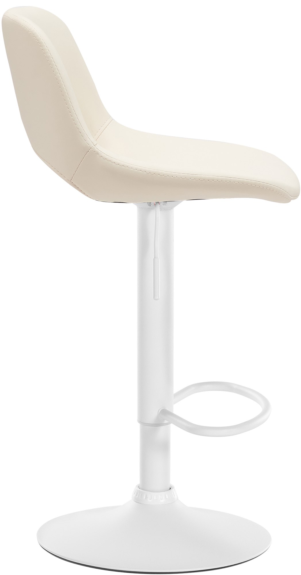2er Set Barhocker Camden Kunstleder weiß, creme