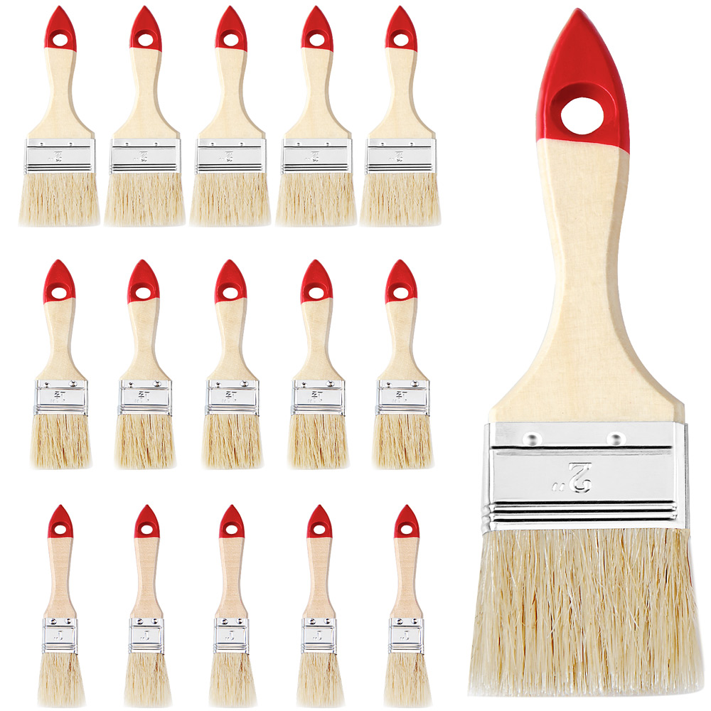 Pinselset 15 tlg Holz