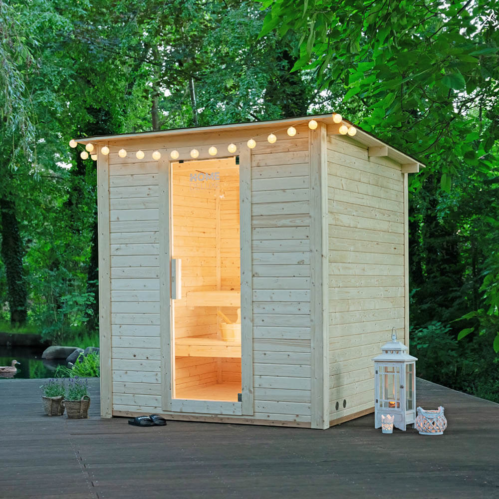 Saunahaus Outdoor TALO L - 221 x 217 cm für 4 Personen