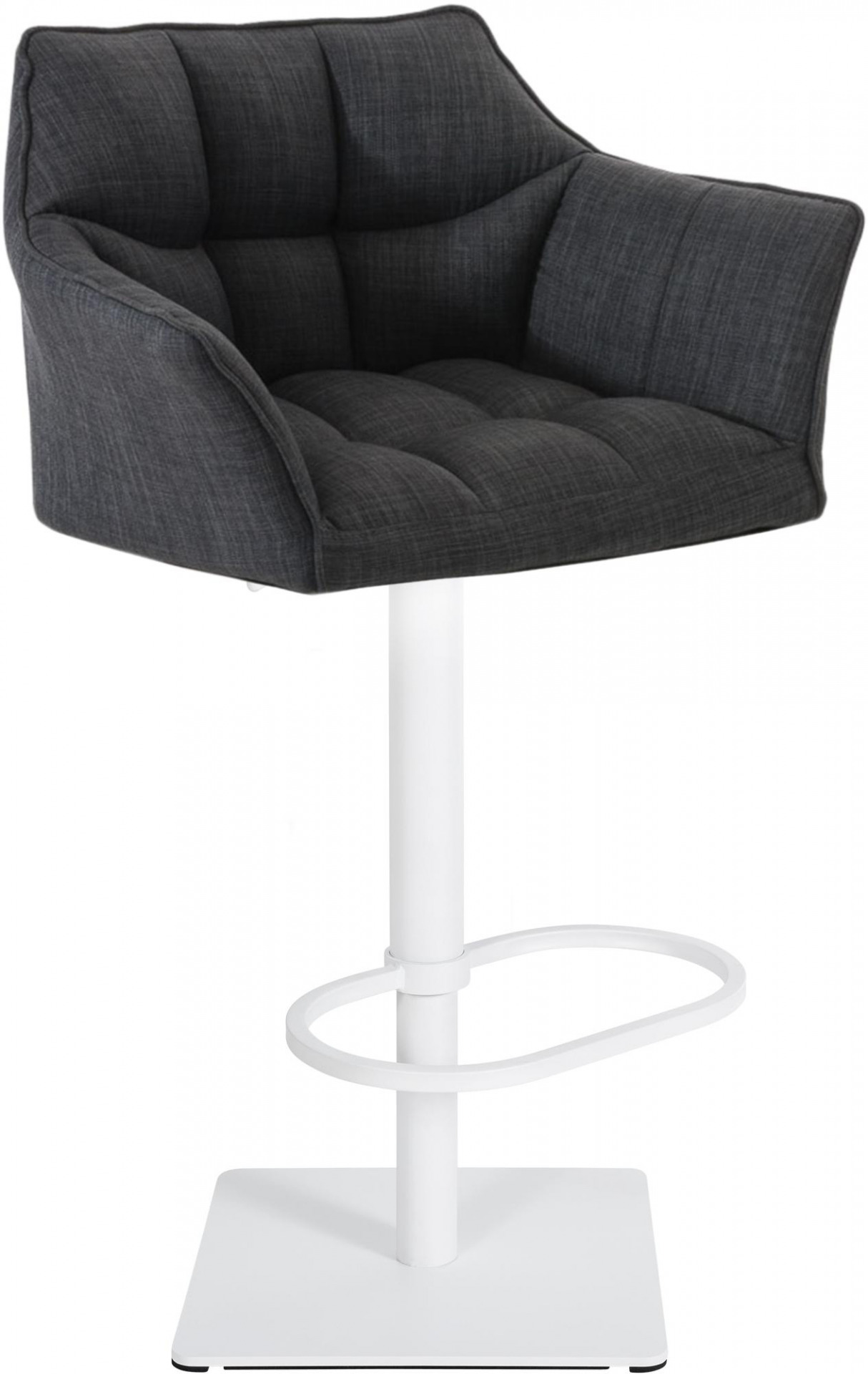 Barhocker Damaso W Stoff, dunkelgrau