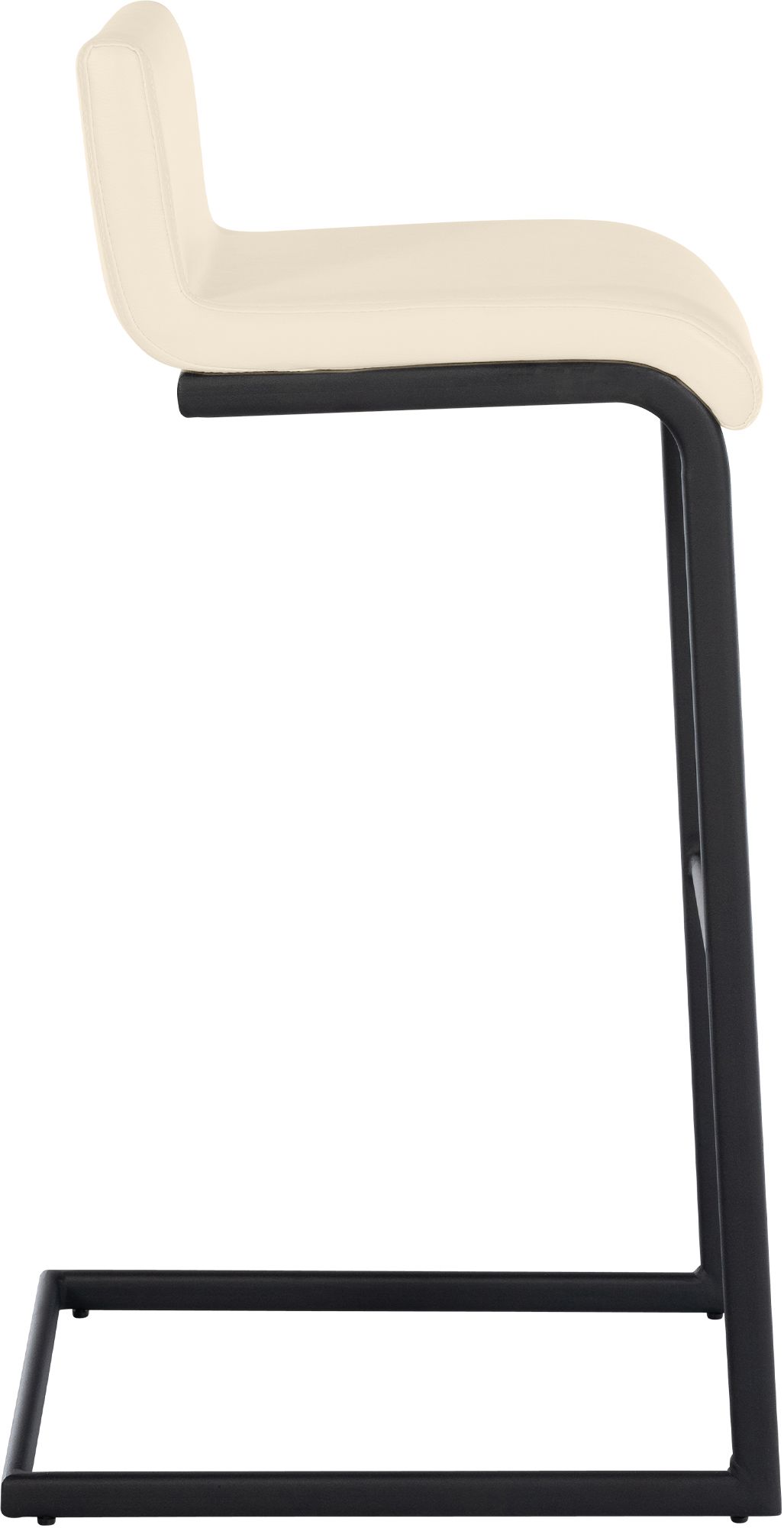 2er Set Barhocker Newport B Kunstleder, creme