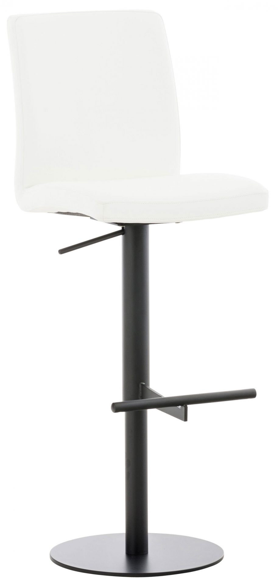 Barhocker Cadiz Kunstleder schwarz, weiß