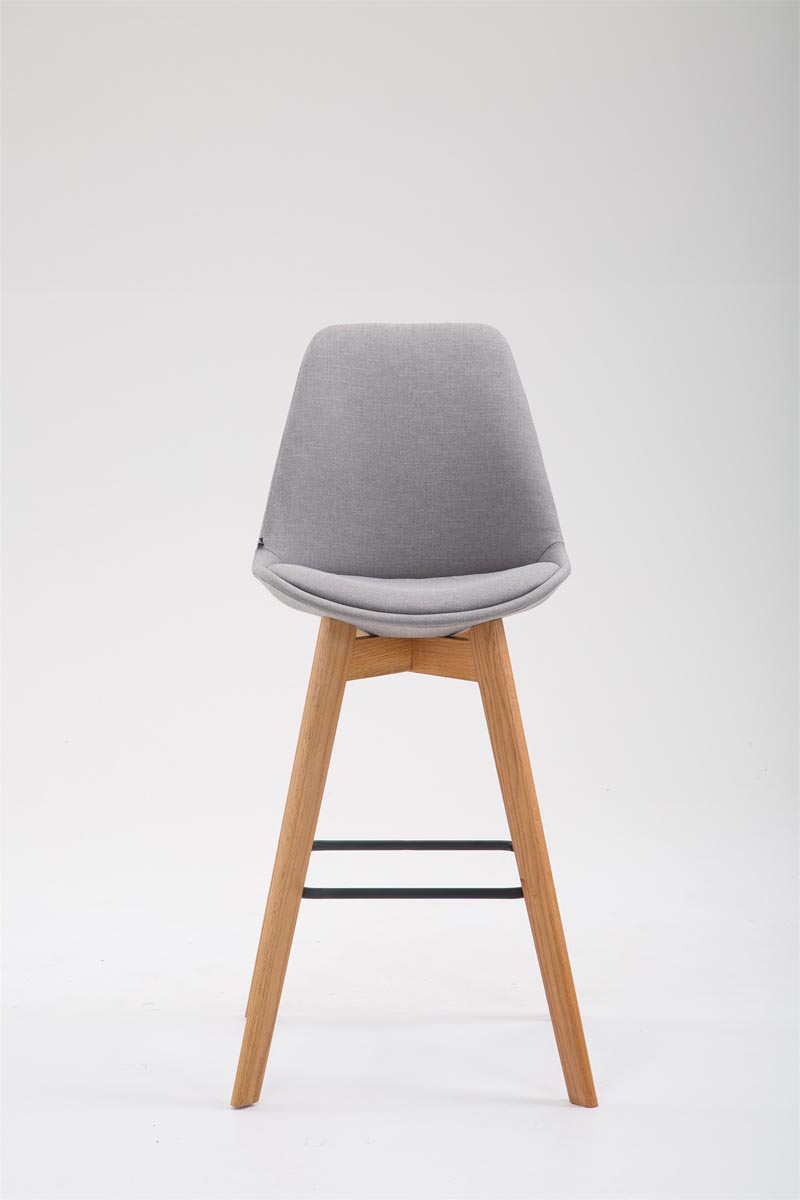 Barhocker Metz Stoff Natura, grau