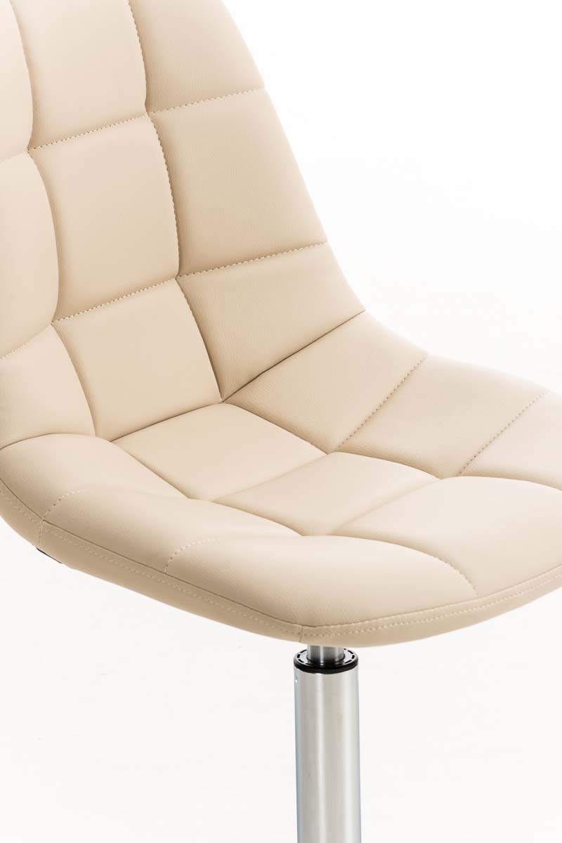 Stuhl Emil Kunstleder, creme