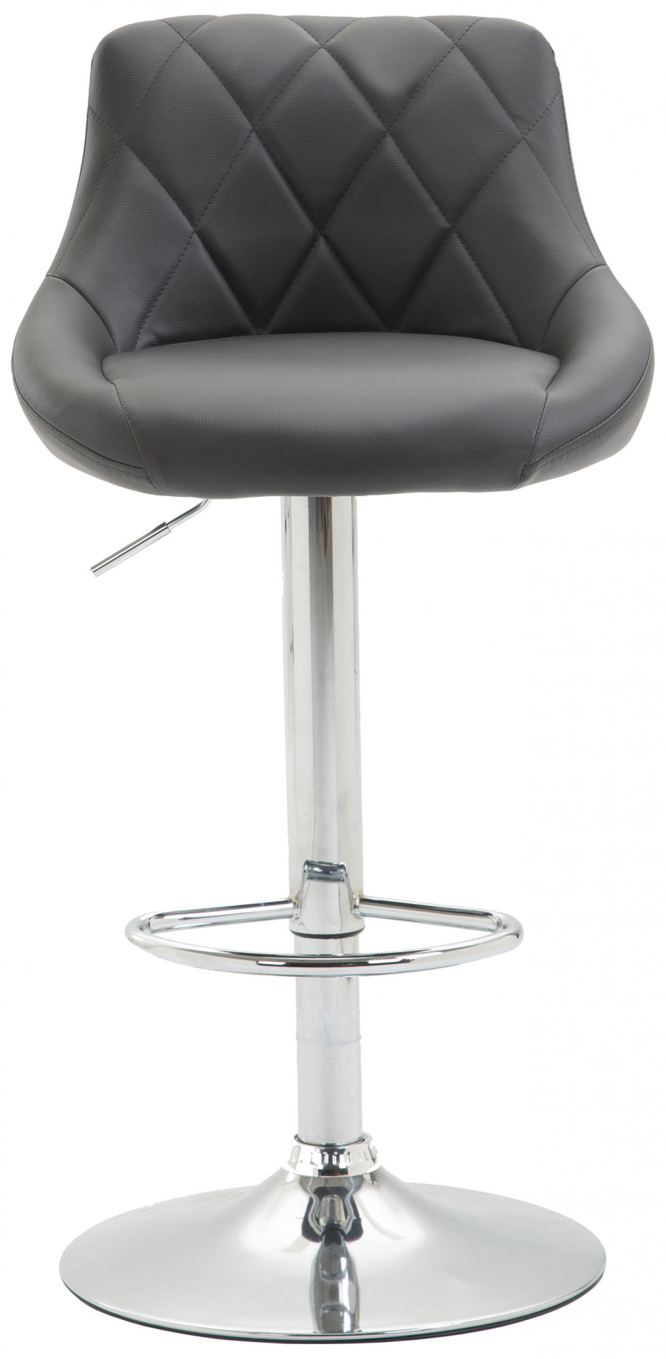2er Set Barhocker Lazio Kunstleder C, grau