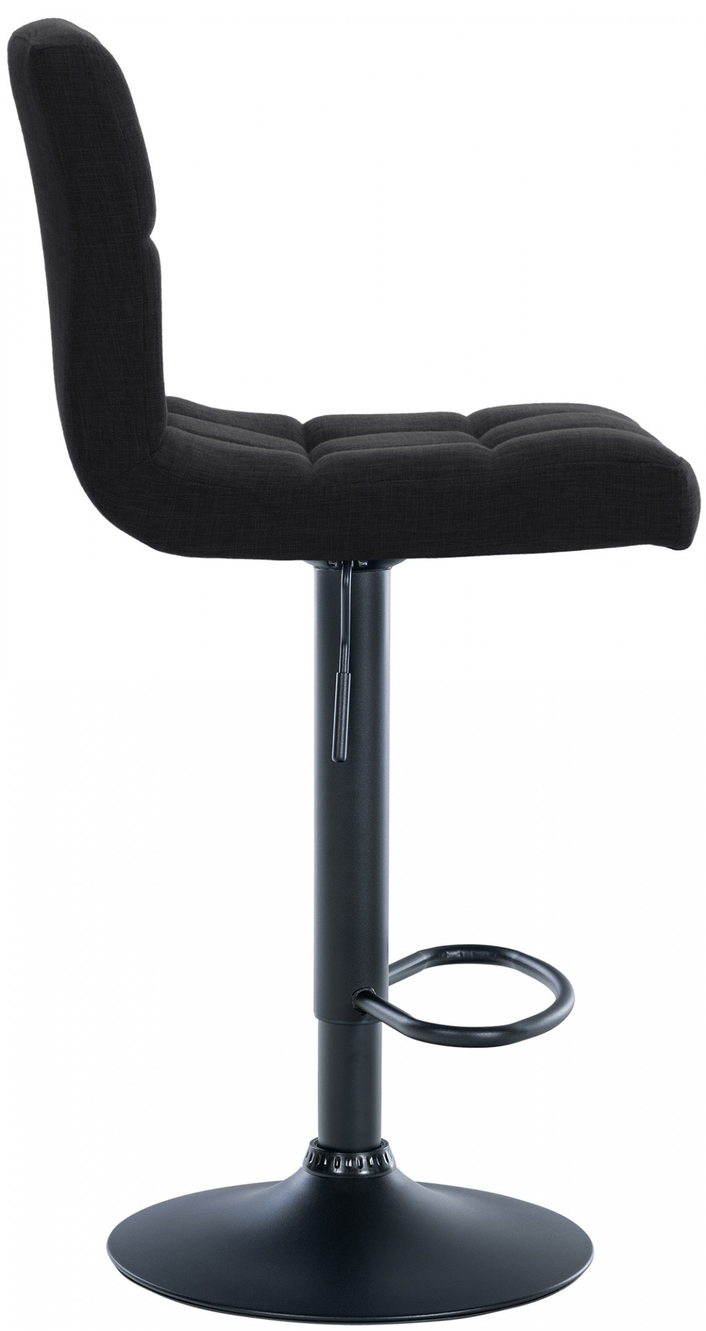2er Set Barhocker Calma Stoff schwarz, schwarz
