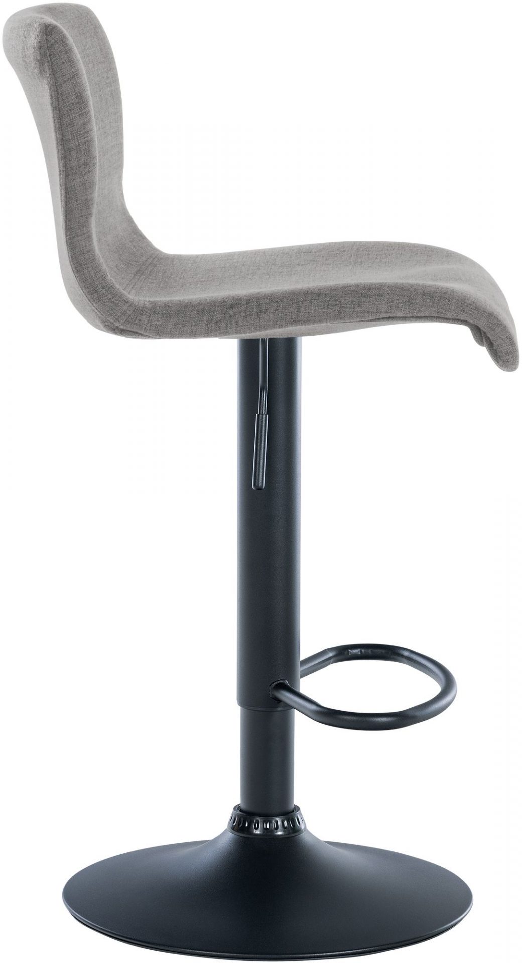 2er Set Barhocker Branford Stoff, hellgrau