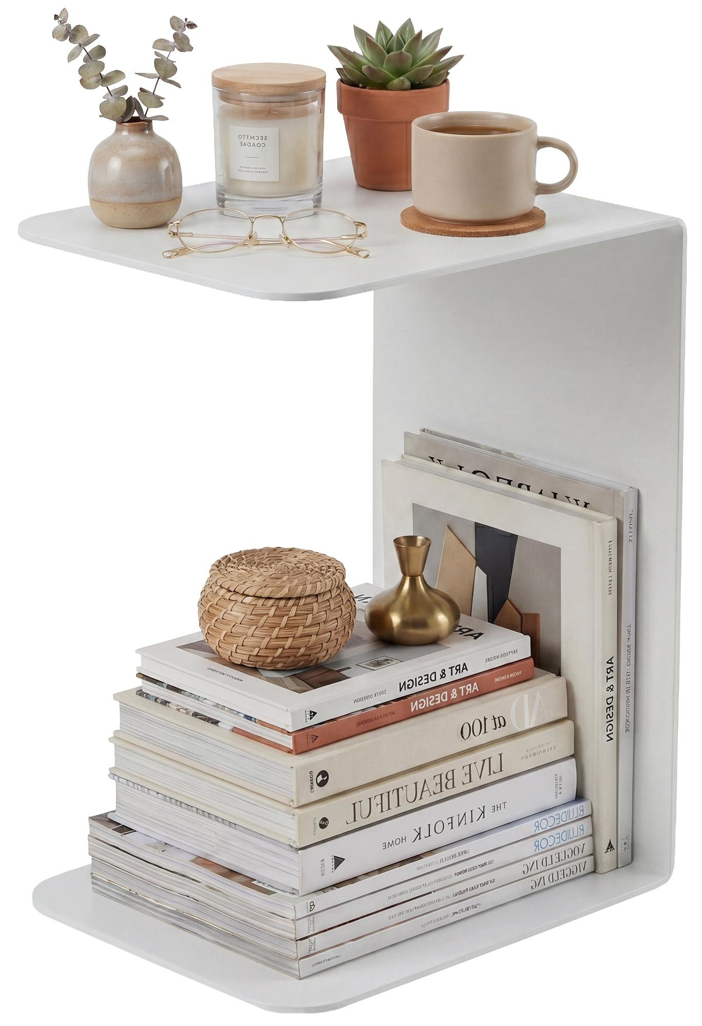 Beistelltisch Selby 60 cm, weiß