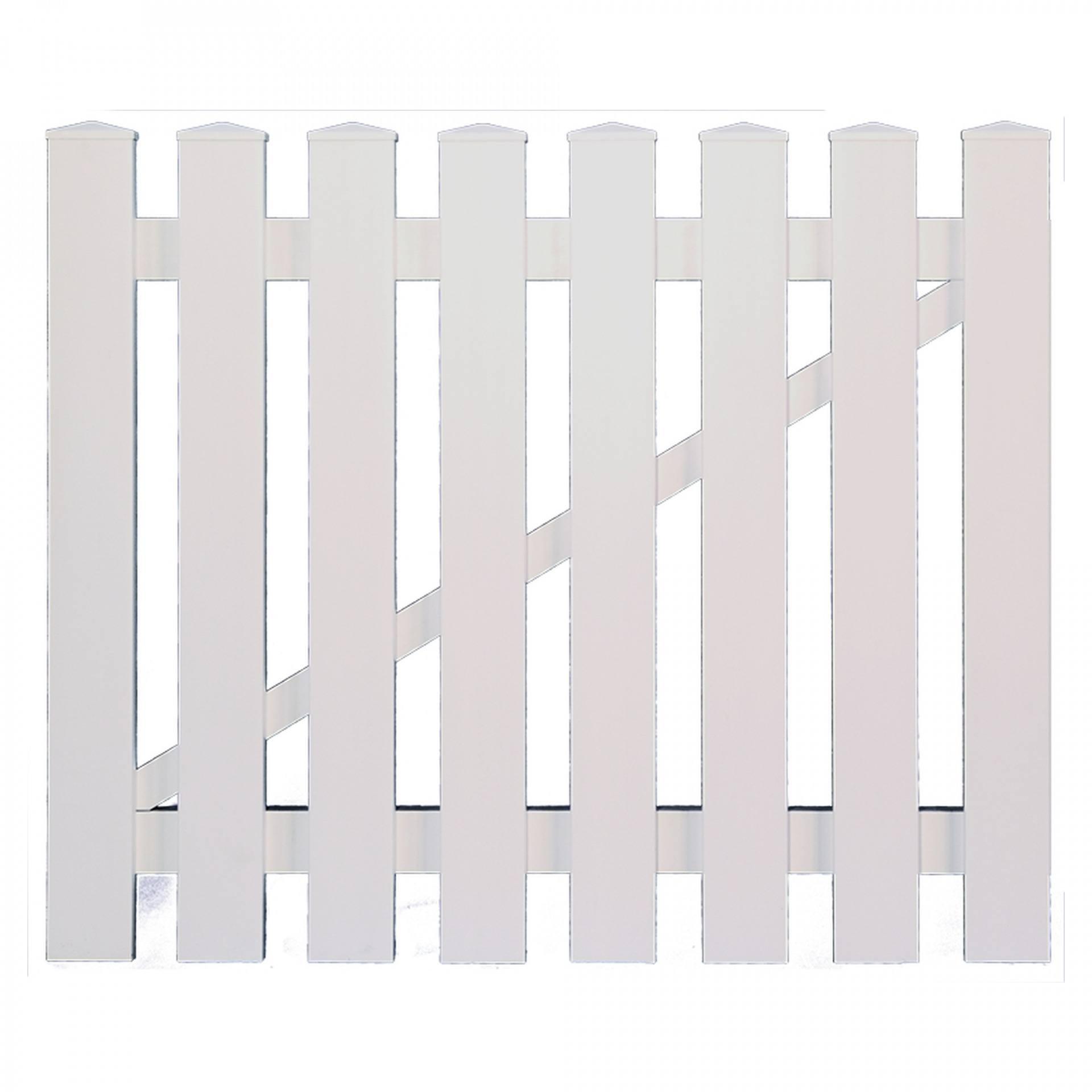 LIGHTLINE KS-Vorgartentor weiß, 100 x 80 cml. inkl. Beschläge