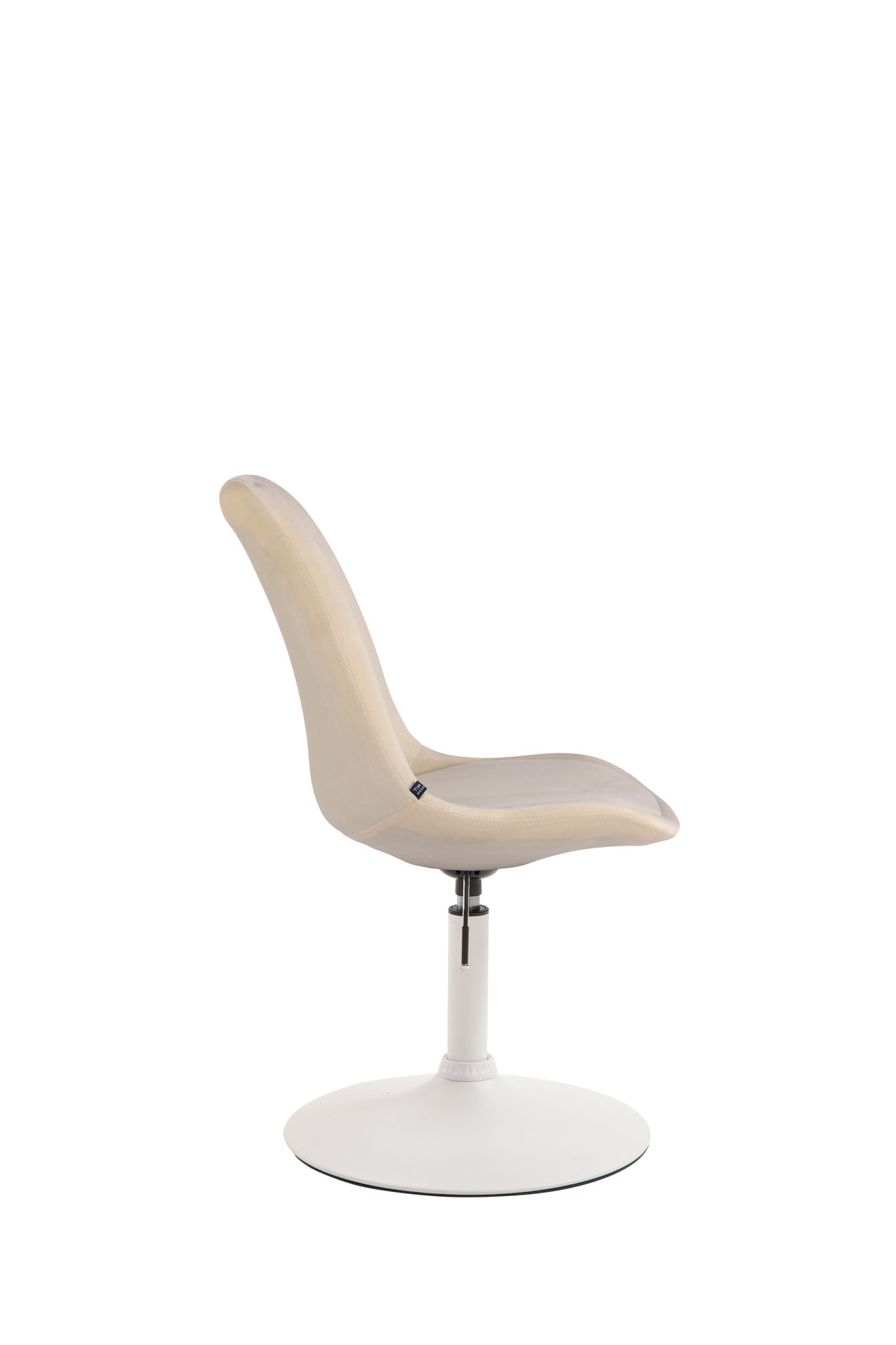 Esszimmerstuhl Maverick Samt weiß, creme