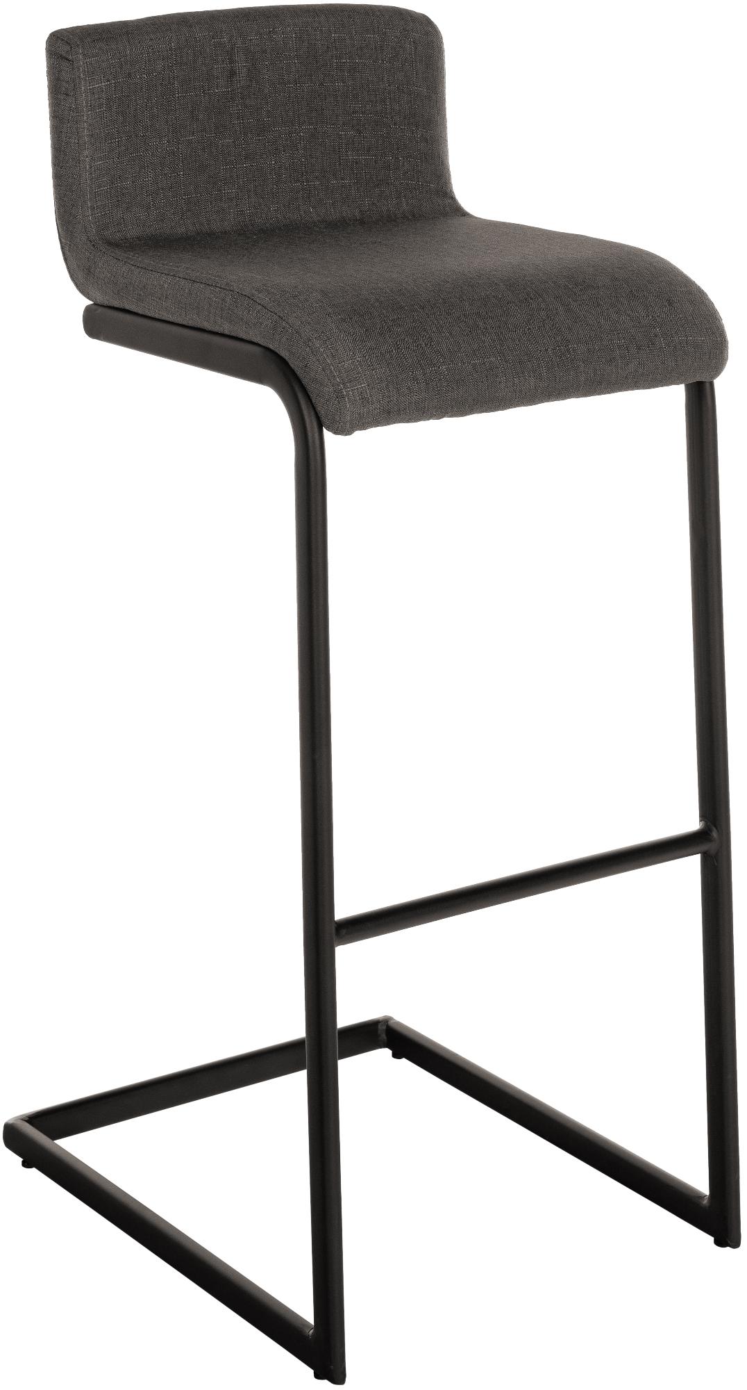 Barhocker Newport Stoff B, dunkelgrau