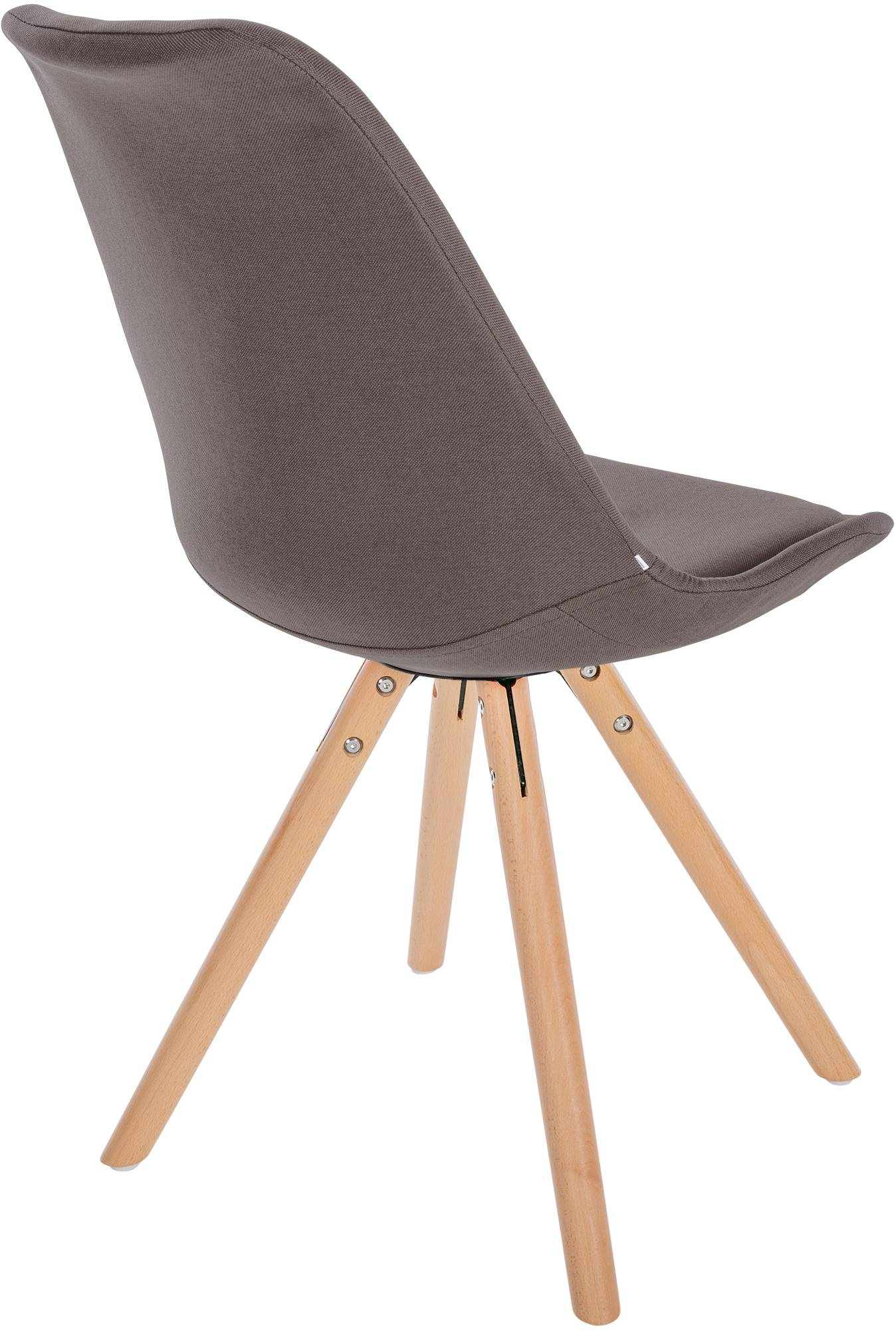 Stuhl Sofia Stoff Rund, taupe