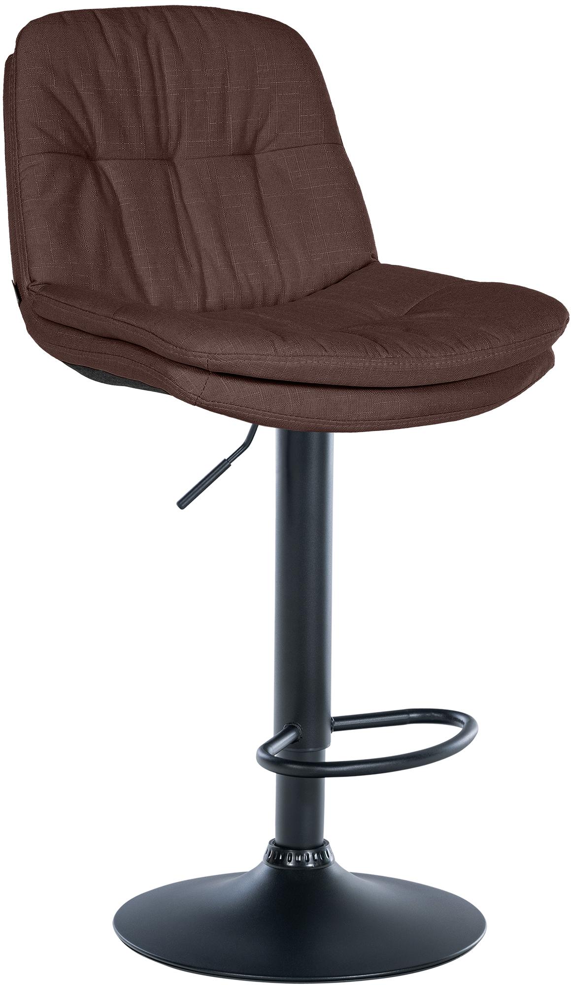Barhocker Laurel Stoff schwarz, braun