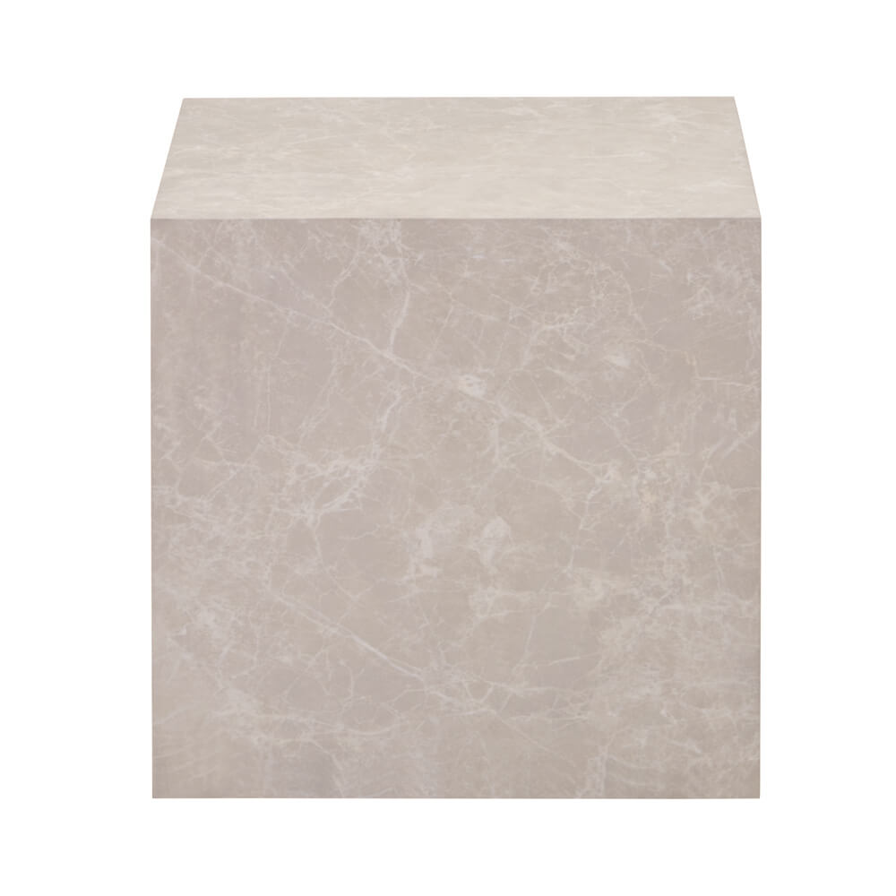 Couchtisch Marmor AMIRI M - 50 x 50 cm Beige