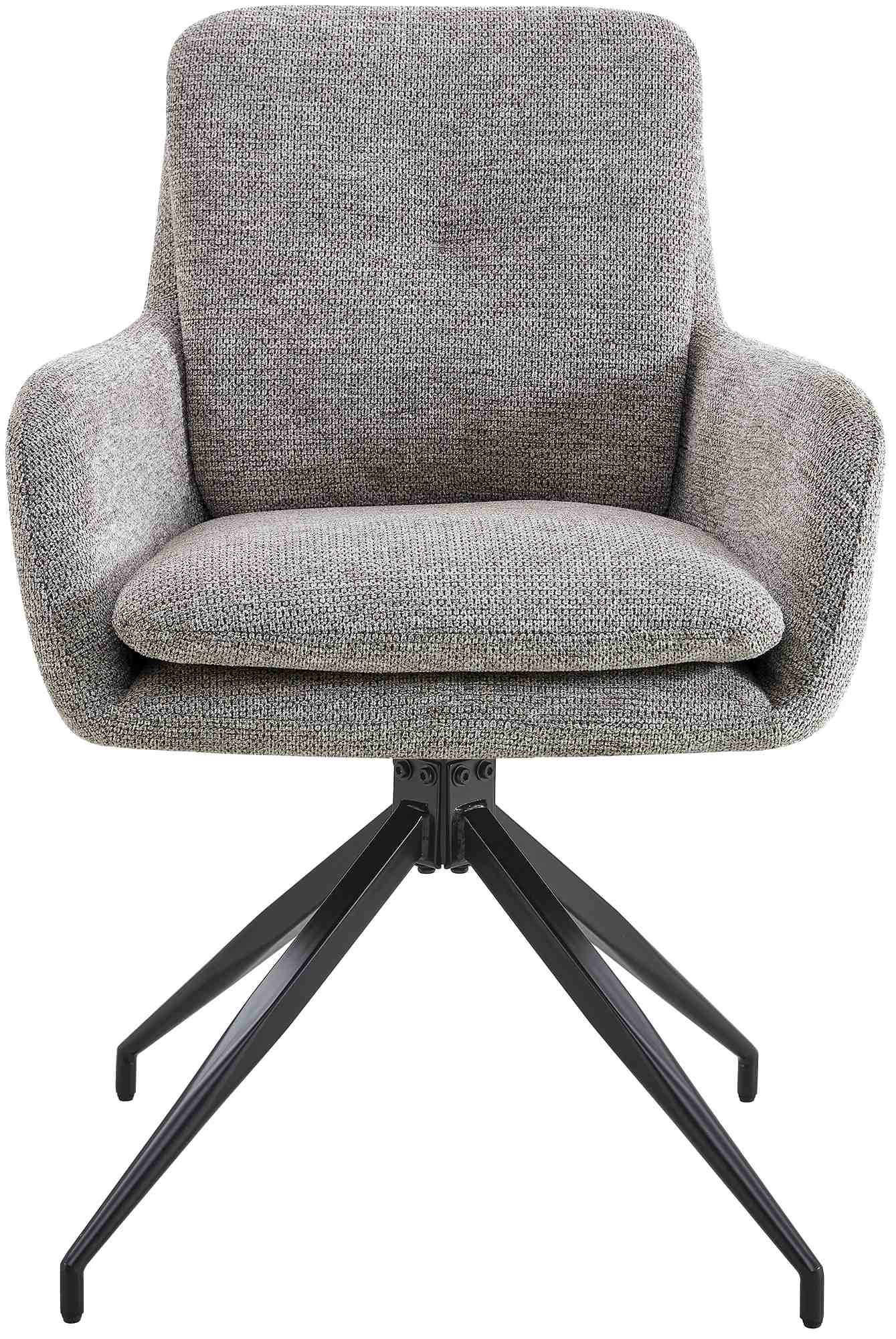 2er Set Esszimmerstuhl Pickett Stoff, taupe