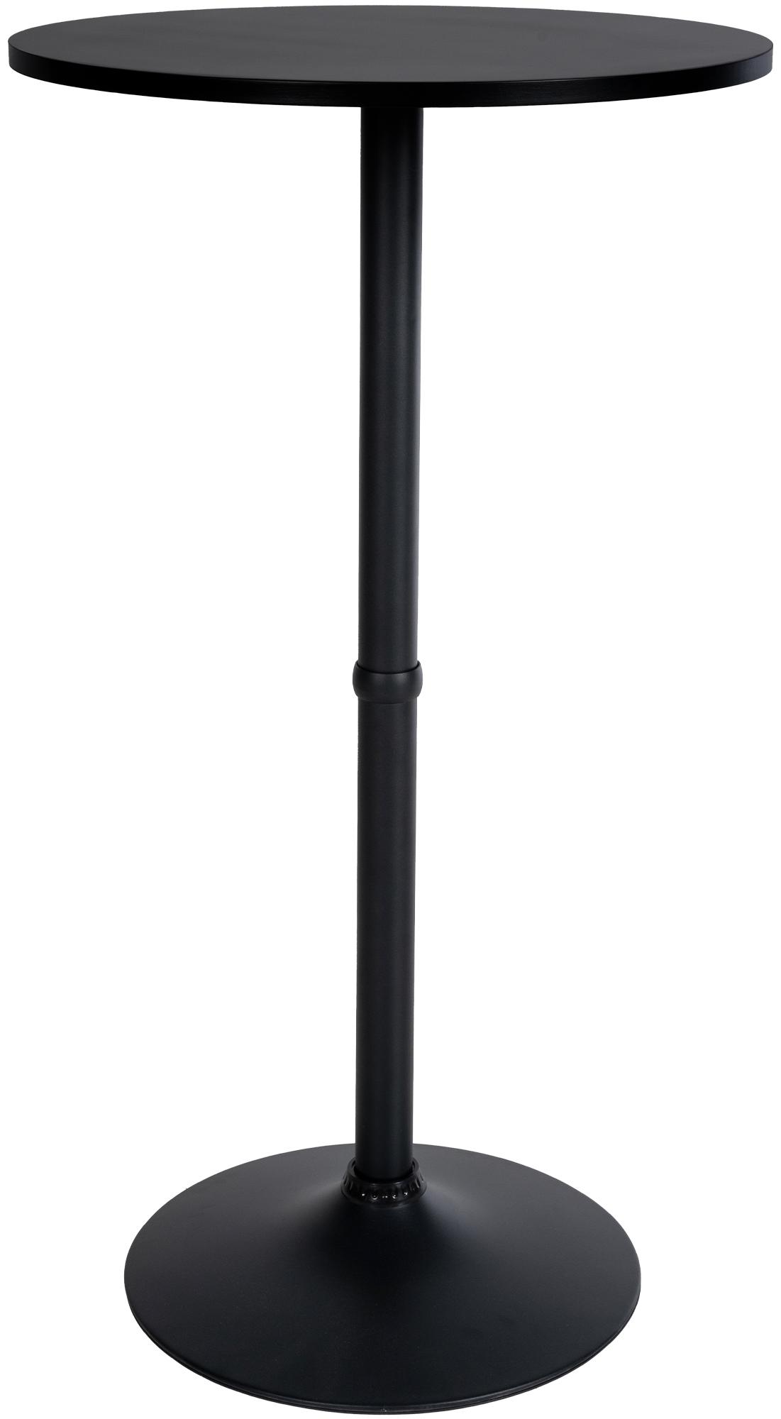 Stehtisch rund, schwarz/schwarz
