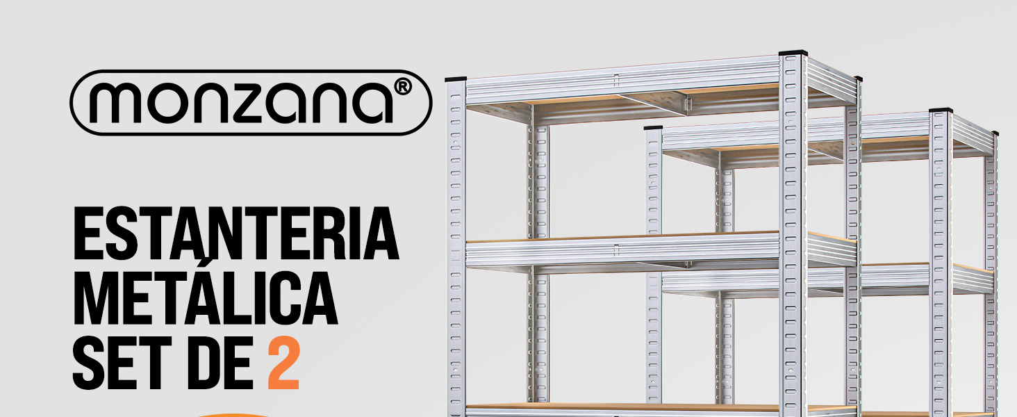Schwerlastregal 2er-Set 180x90x40cm verzinkt je 875kg