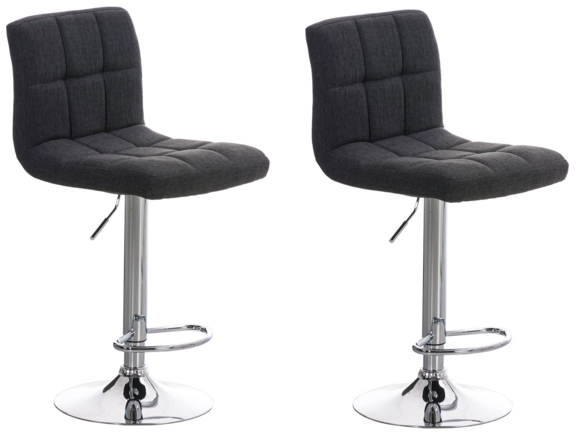 2er Set Barhocker Peru STOFF C, dunkelgrau