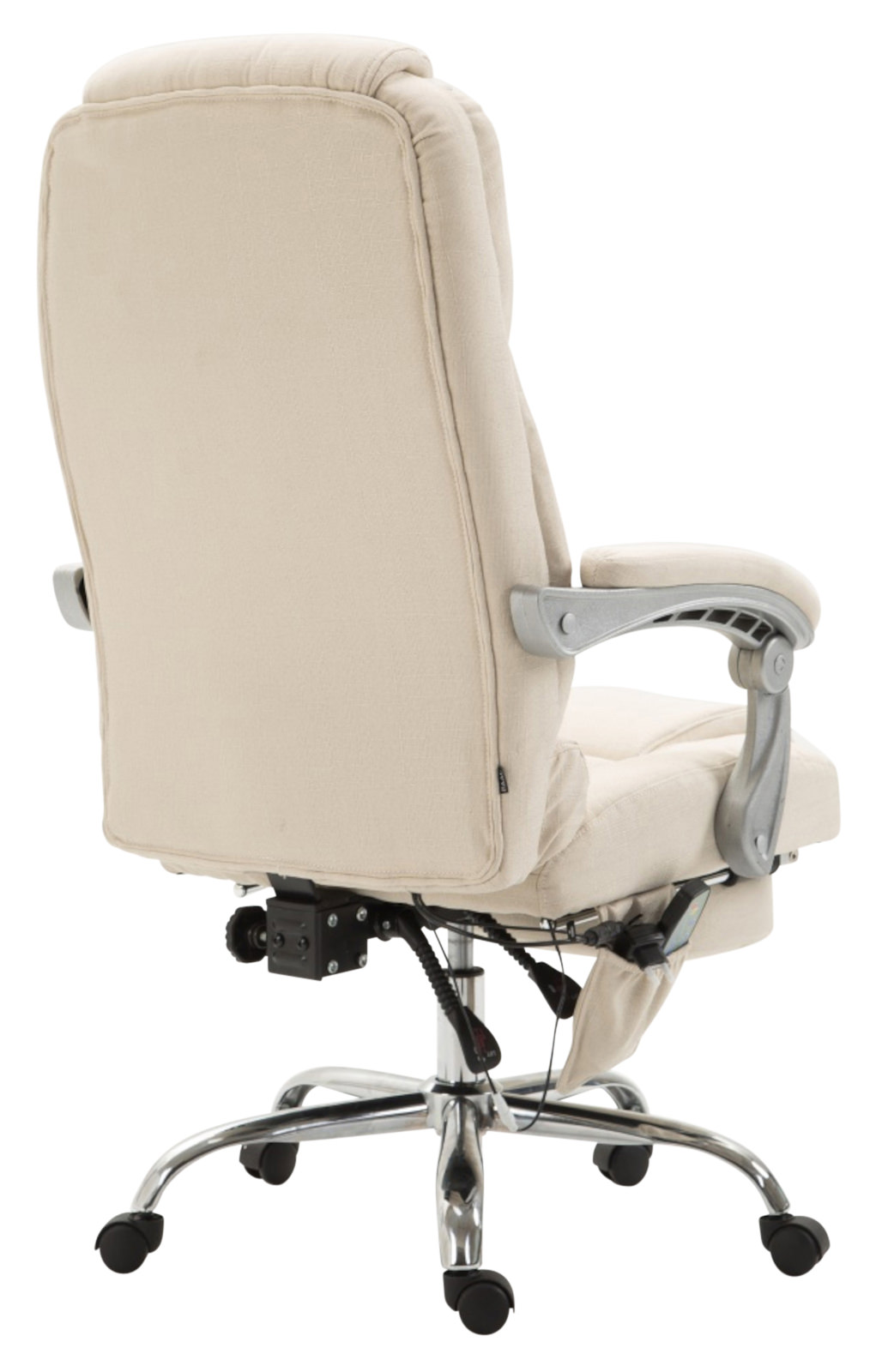 Bürostuhl Pacific Stoff mit Massagefunktion, creme