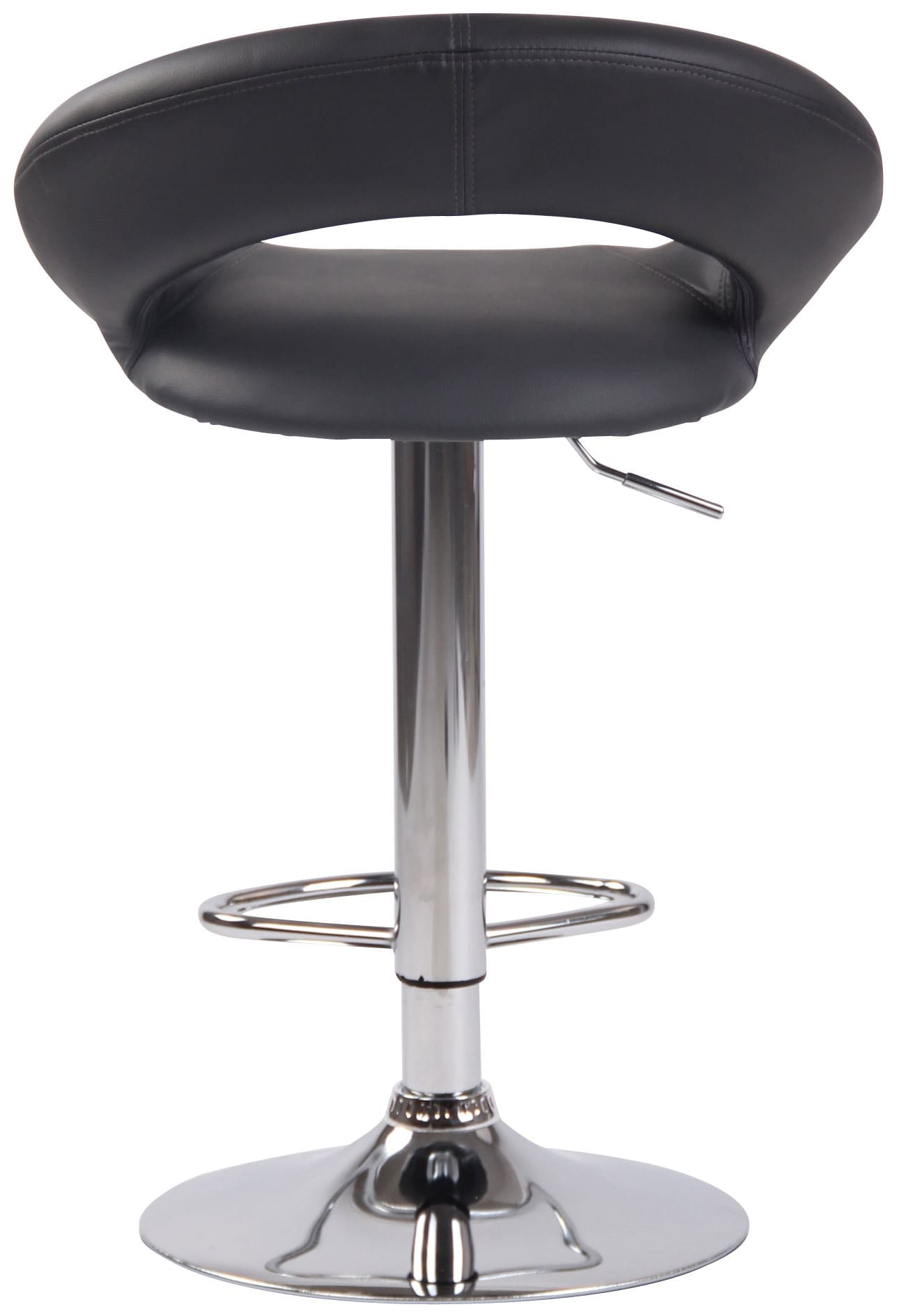 2er Set Barhocker Olinda Kunstleder chrom, grau